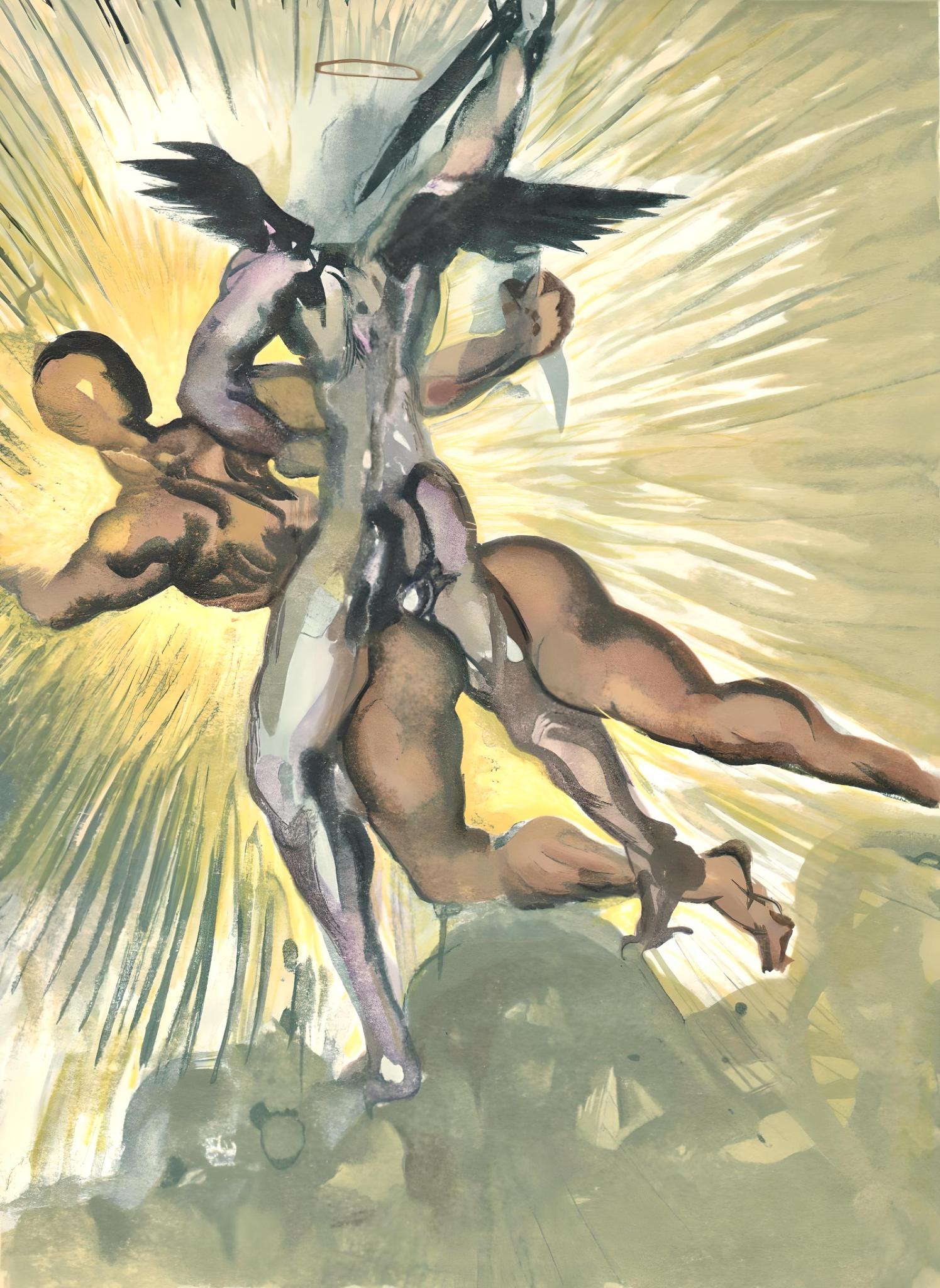 Salvador Dalí Figurative Print - Le Purgatoire VIII (Field 189-200; M/L 1039-1138), La Divine Comédie