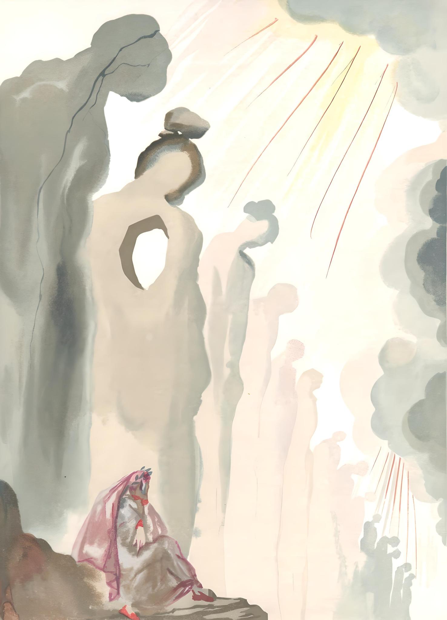 Salvador Dalí Figurative Print - Le Purgatoire XIII (Field 189-200; M/L 1039-1138), La Divine Comédie