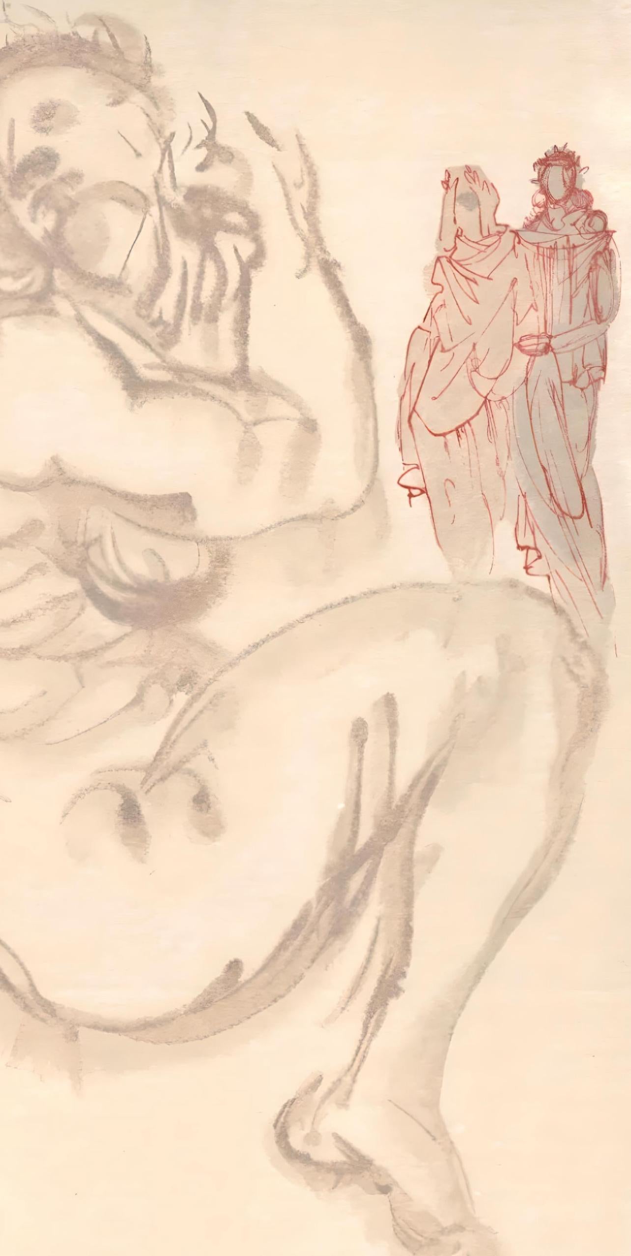 Le Purgatoire XIX (Field 189-200; M/L 1039-1138), La Divine Comédie - Surrealist Print by Salvador Dalí