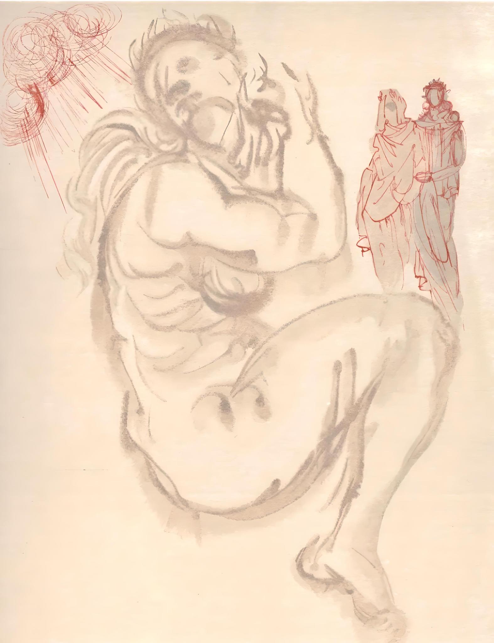 Salvador Dalí Figurative Print - Le Purgatoire XIX (Field 189-200; M/L 1039-1138), La Divine Comédie
