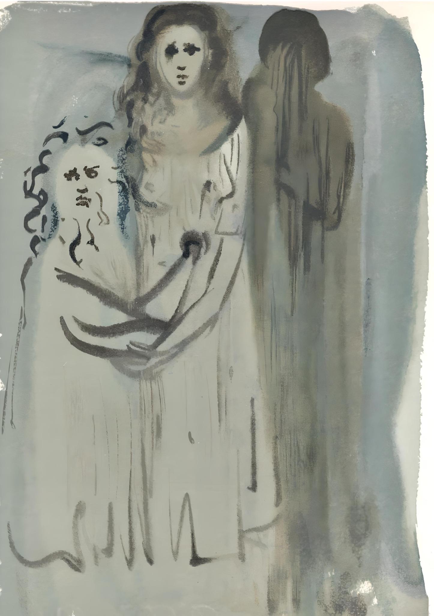 Figurative Print de Salvador Dalí - Le Purgatoire XVI (Campo 189-200; M/L 1039-1138), La Divine Comédie