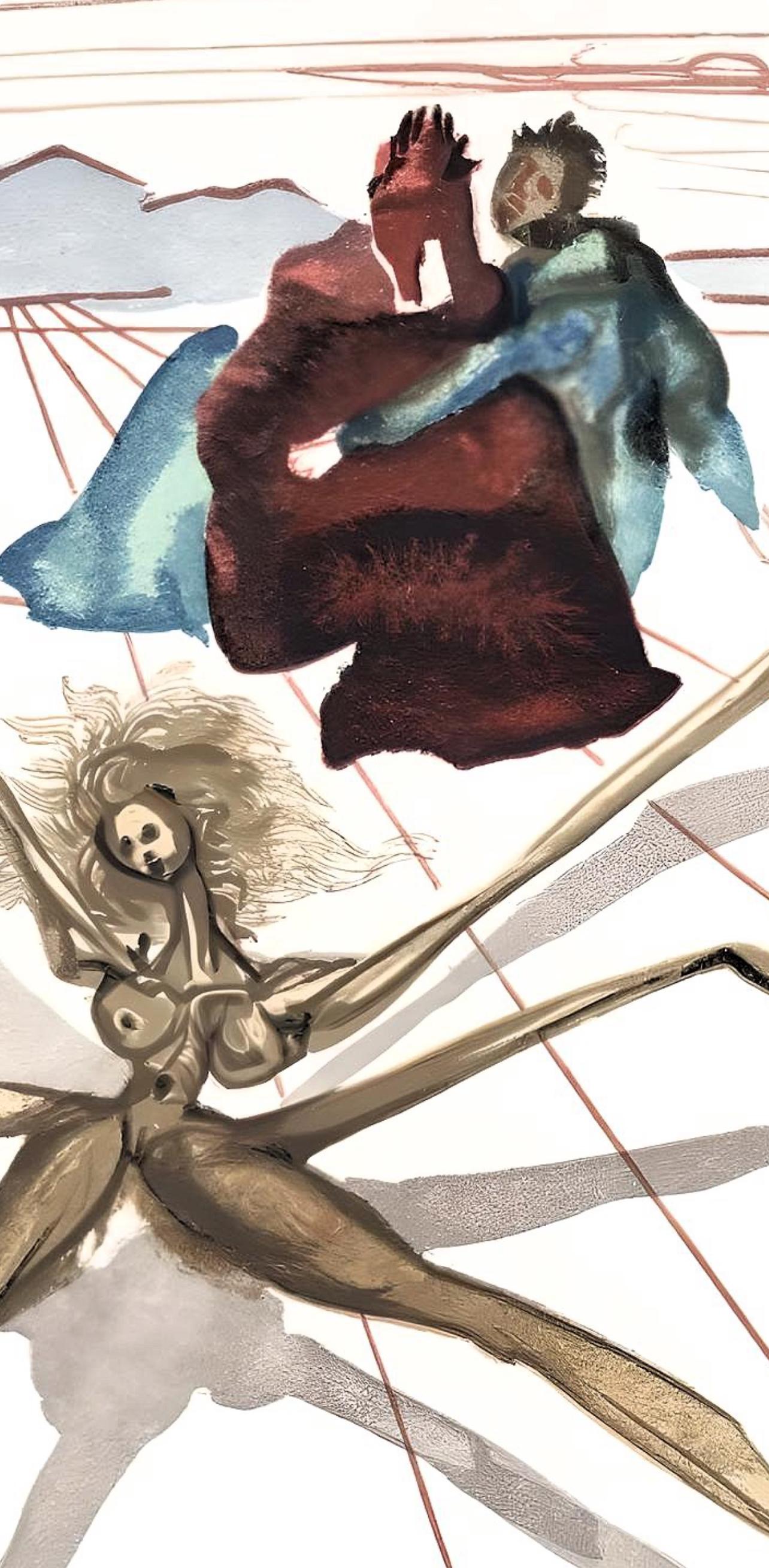 Le Purgatoire XVII (Field 189-200; M/L 1039-1138), La Divine Comédie - Print by Salvador Dalí