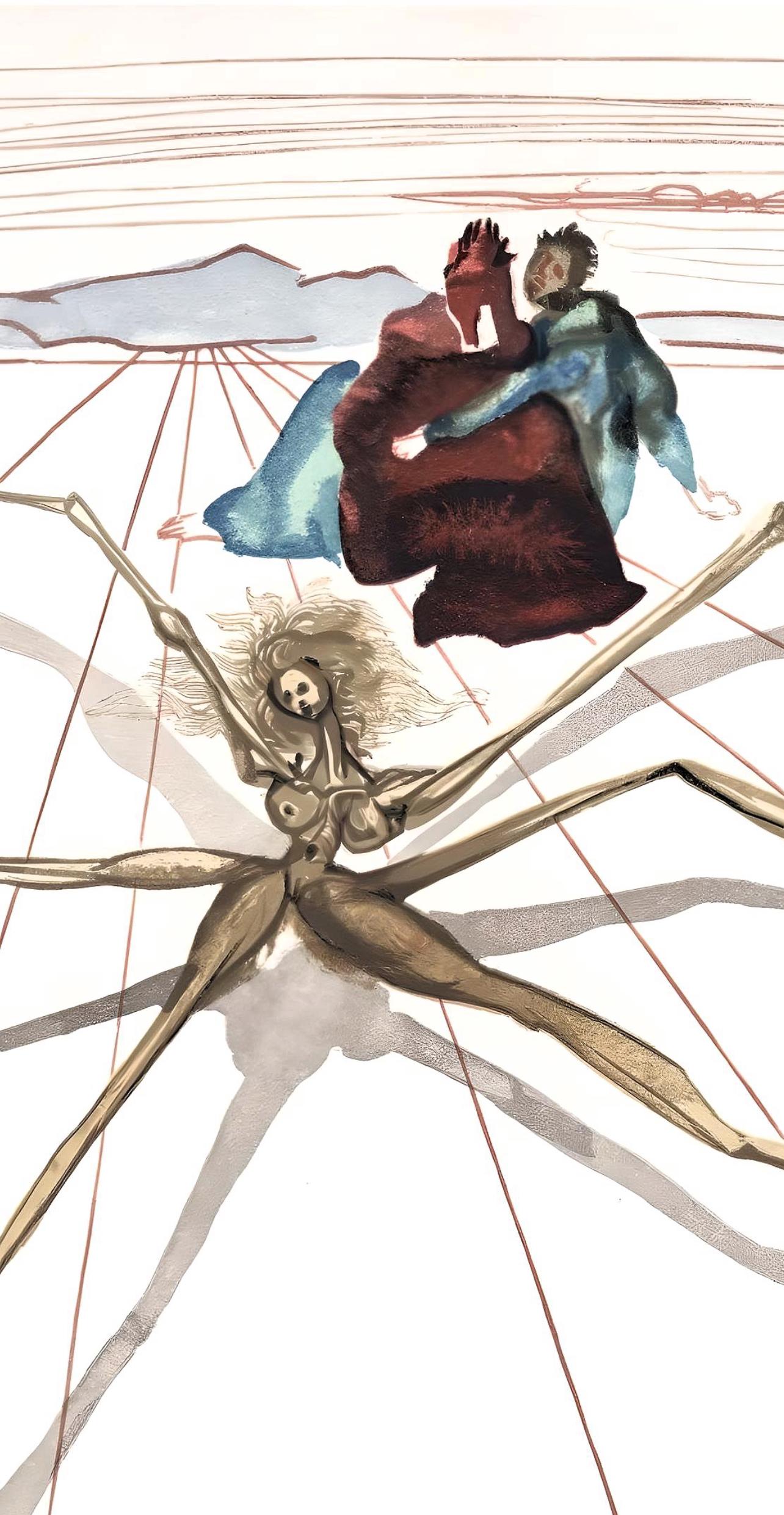 Le Purgatoire XVII (Field 189-200; M/L 1039-1138), La Divine Comédie - Surrealist Print by Salvador Dalí