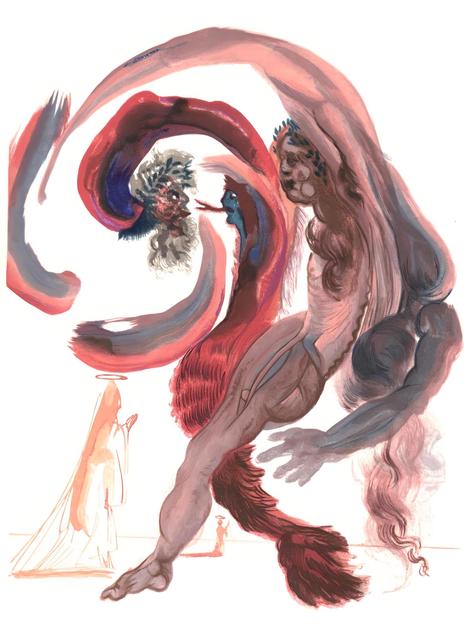 Figurative Print di Salvador Dalí - Le Purgatoire XVIII (Campo 189-200; M/L 1039-1138), La Divine Comédie