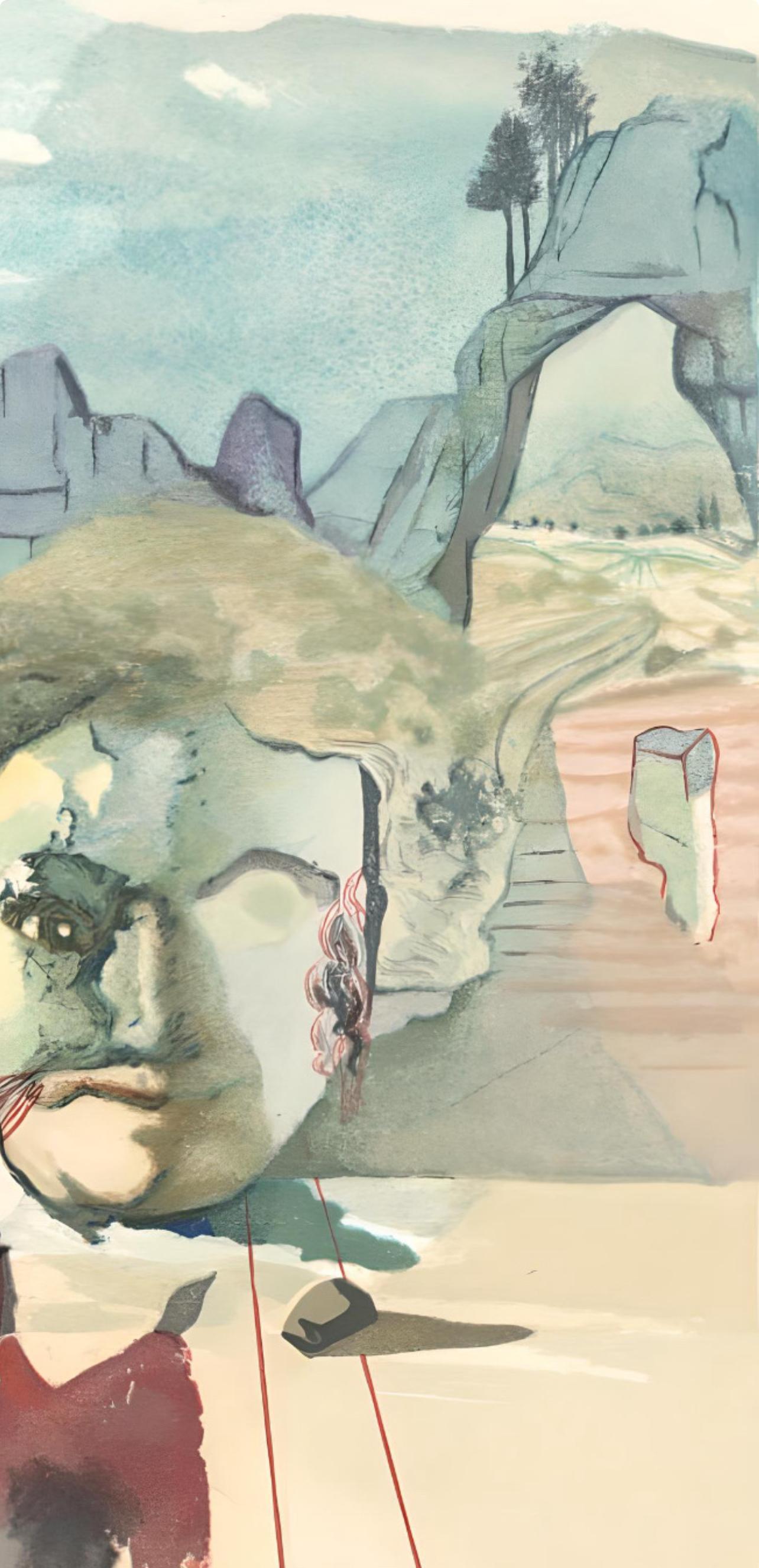 Le Purgatoire XX (Field 189-200; M/L 1039-1138), La Divine Comédie - Surrealist Print by Salvador Dalí