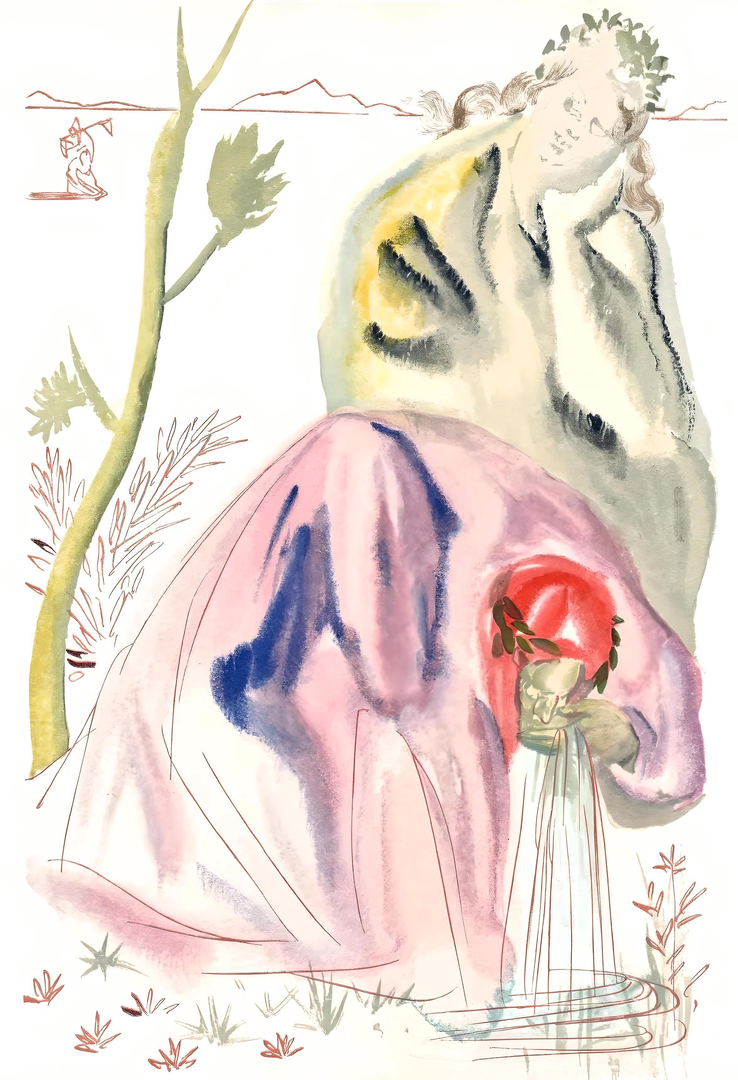 Salvador Dalí Figurative Print – Le Purgatoire XXI (Feld 189-200; M/L 1039-1138), La Divine Comédie