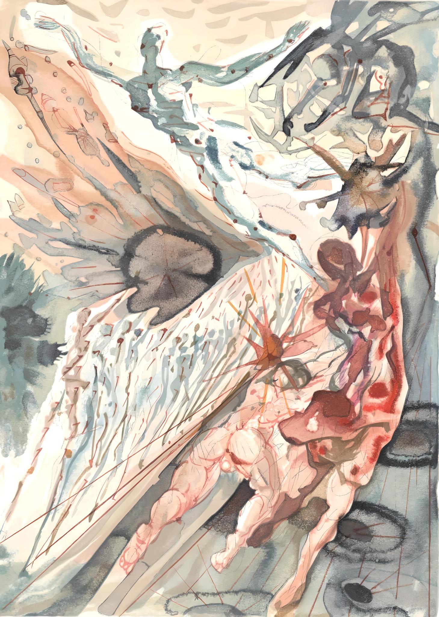Salvador Dalí Figurative Print - Le Purgatoire XXXI (Field 189-200; M/L 1039-1138), La Divine Comédie