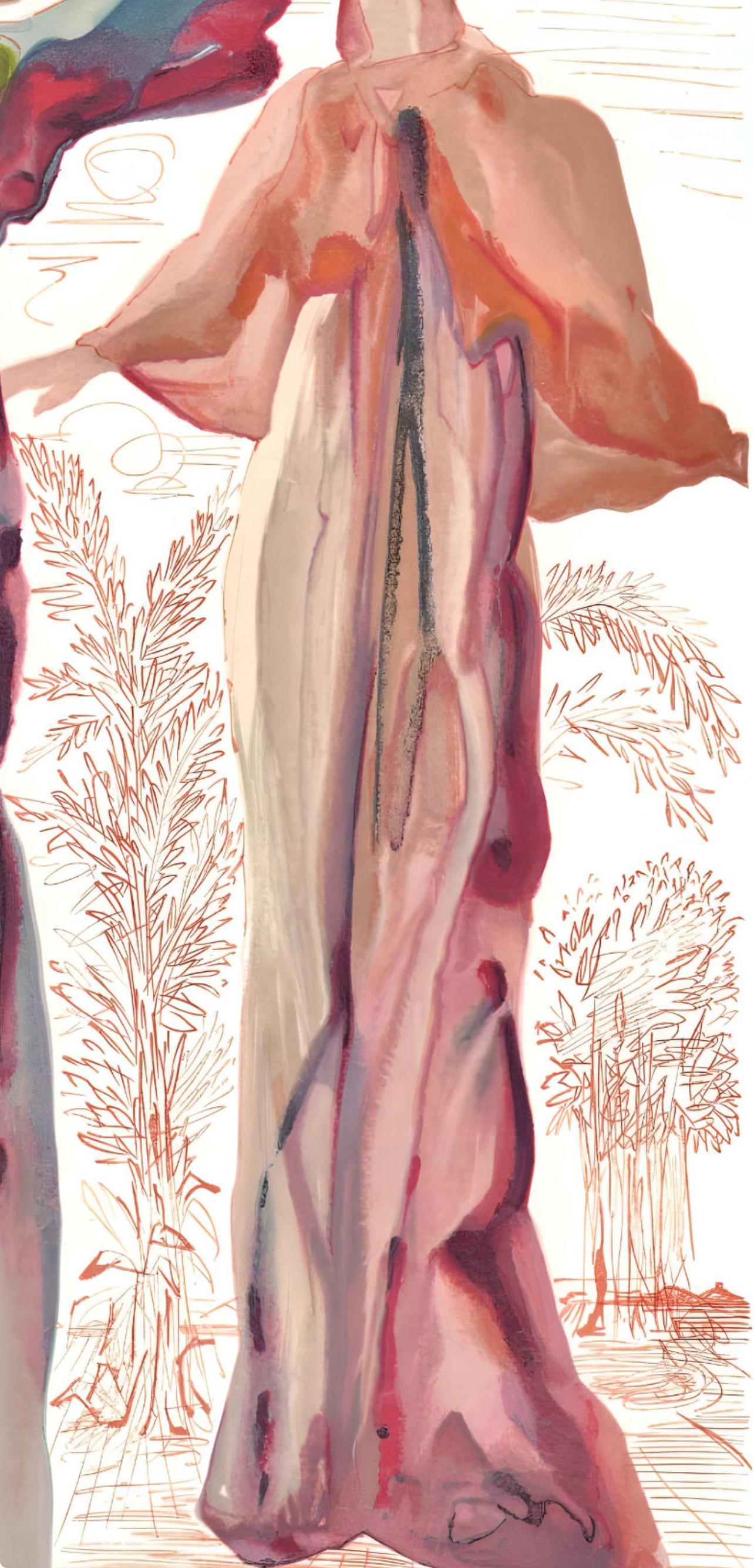 Le Purgatoire XXXII (Field 189-200; M/L 1039-1138), La Divine Comédie - Beige Figurative Print by Salvador Dalí