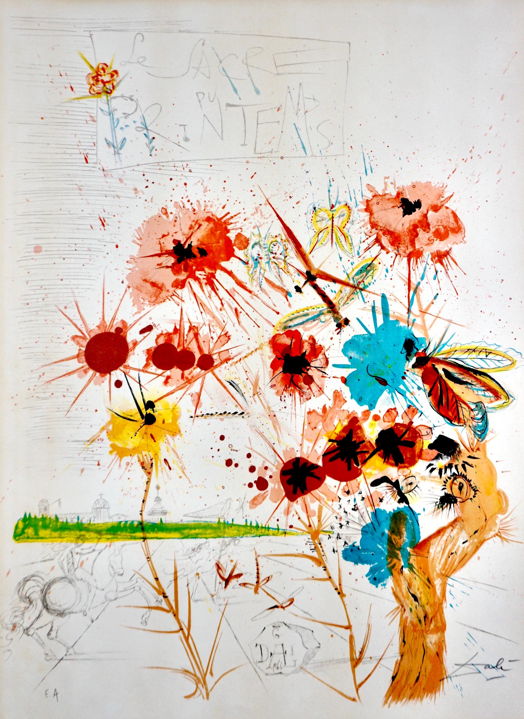 Le Sacre du Printemps - Still-Life Print Beige di Salvador Dalí
