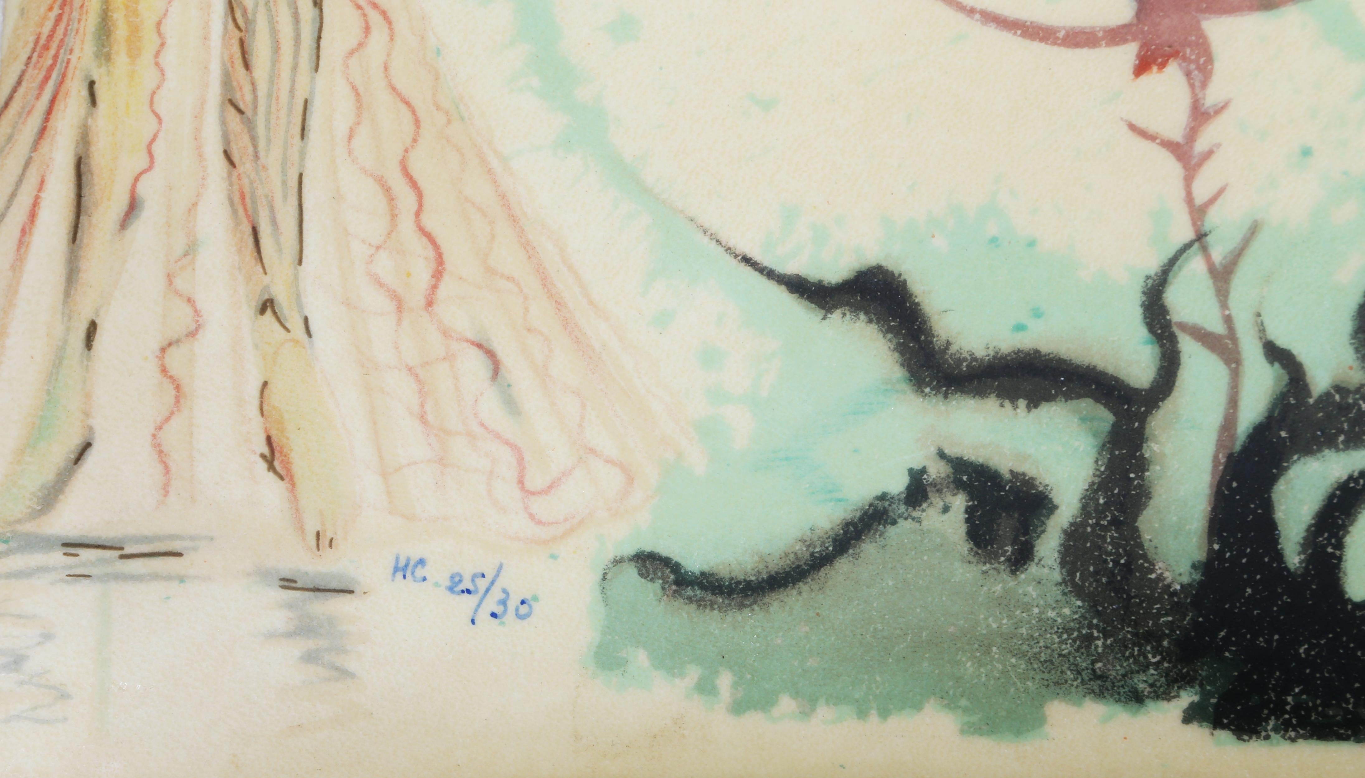 Le Songe d'un Alchmiste ou l'Arbre de Vie - Beige Abstract Print by Salvador Dalí
