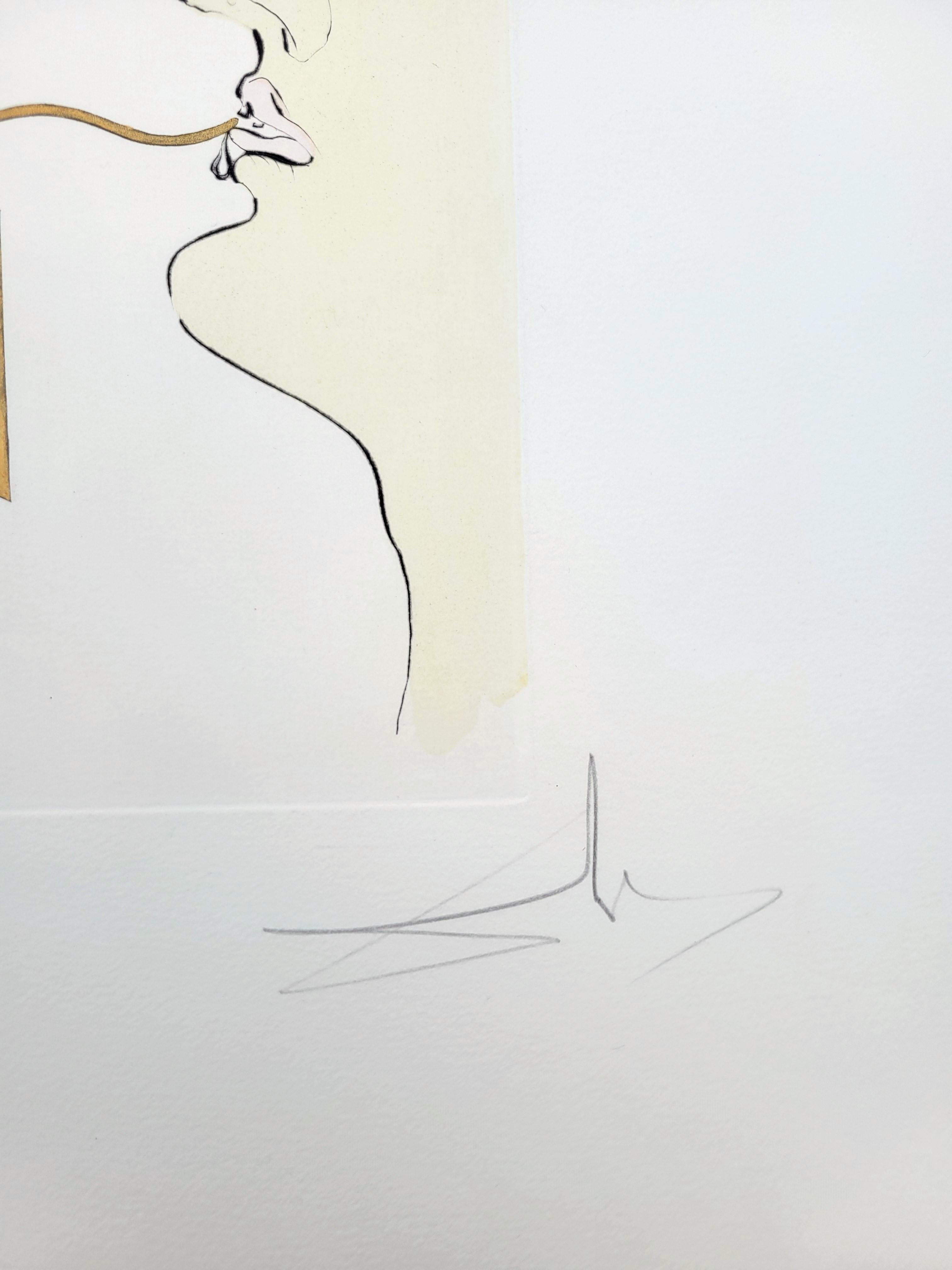 Le Téléphone (Hummertelefon) /// Salvador Dali Surrealismus Moderne Gravur im Angebot 7