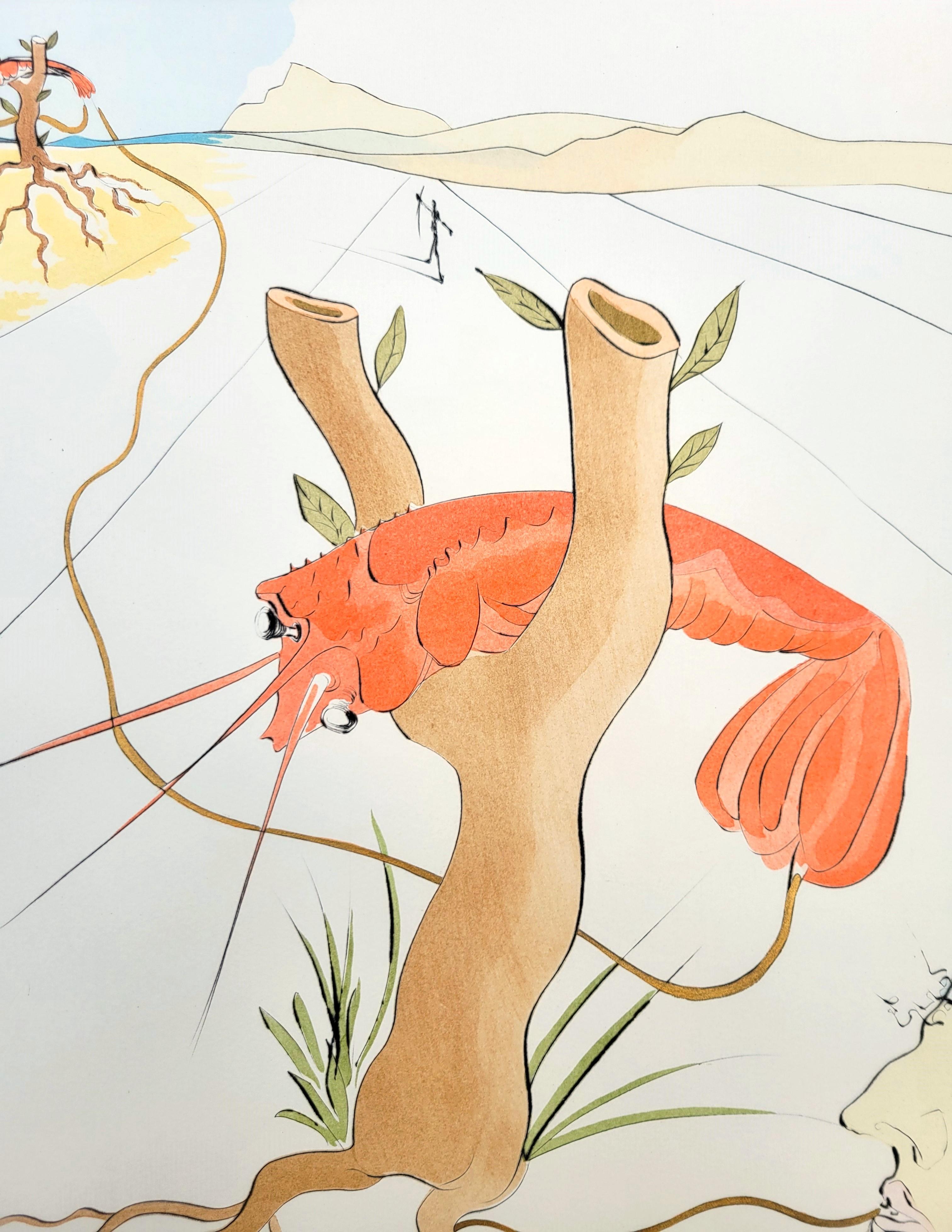 Le Téléphone (Lobster Telephone) /// Salvador Dali Surréalisme Modernité Gravure en vente 6