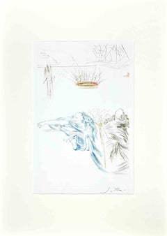 Le Testament de Tristan - Drypoint Etching attr. to S. Dalì - 1969