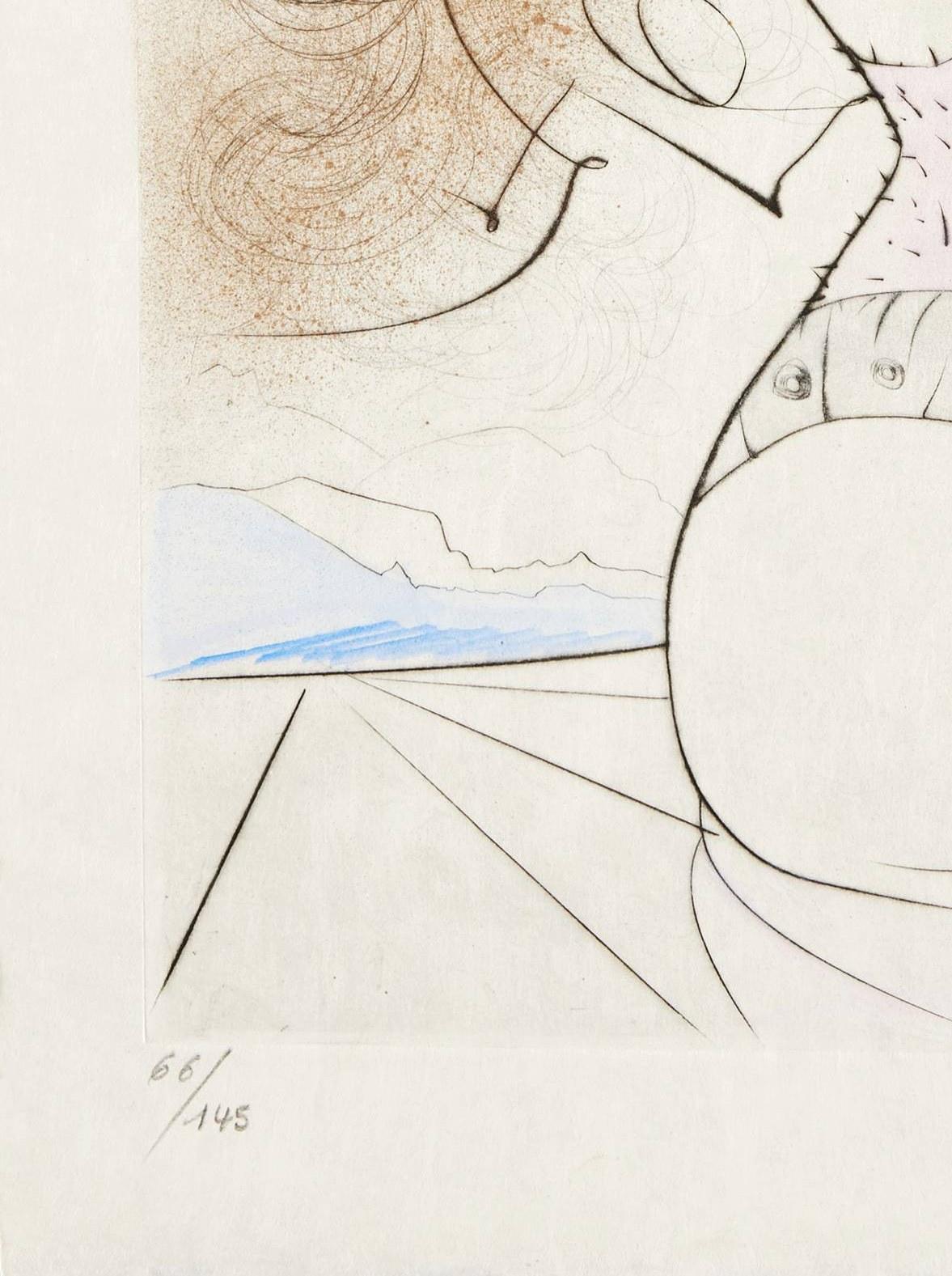 Salvador Dali (1904-1989) -  Le Torse

Etching from 1969.

66/145 on Japan paper.

Dimensions of work: 38 x 28.5 cm.

Hand signed.

Publisher: Graphik Europa Anstalt.

Reference: Michler/Löpsinger 362f.

The work is in Excellent condition.
