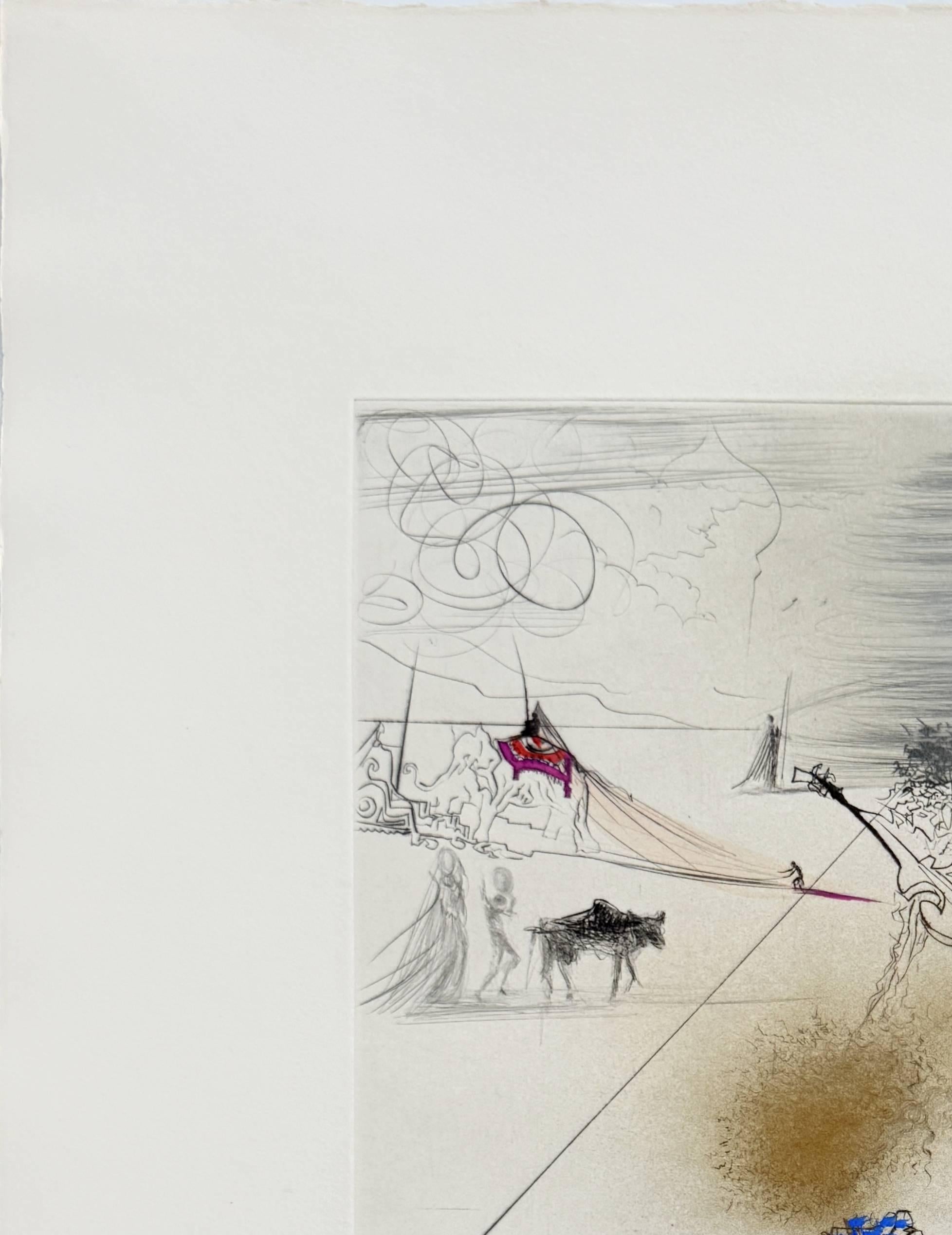 Le Vieil Hippy (The Old Hippy) - Print by Salvador Dalí