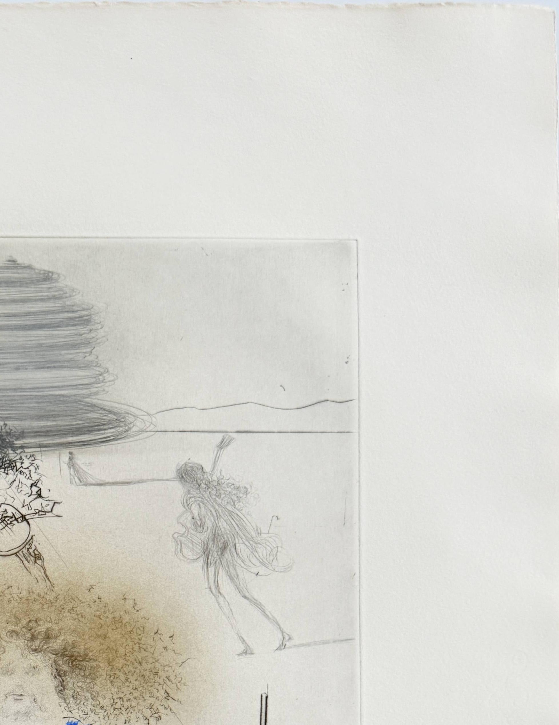 Le Vieil Hippy (The Old Hippy) - Surrealist Print by Salvador Dalí