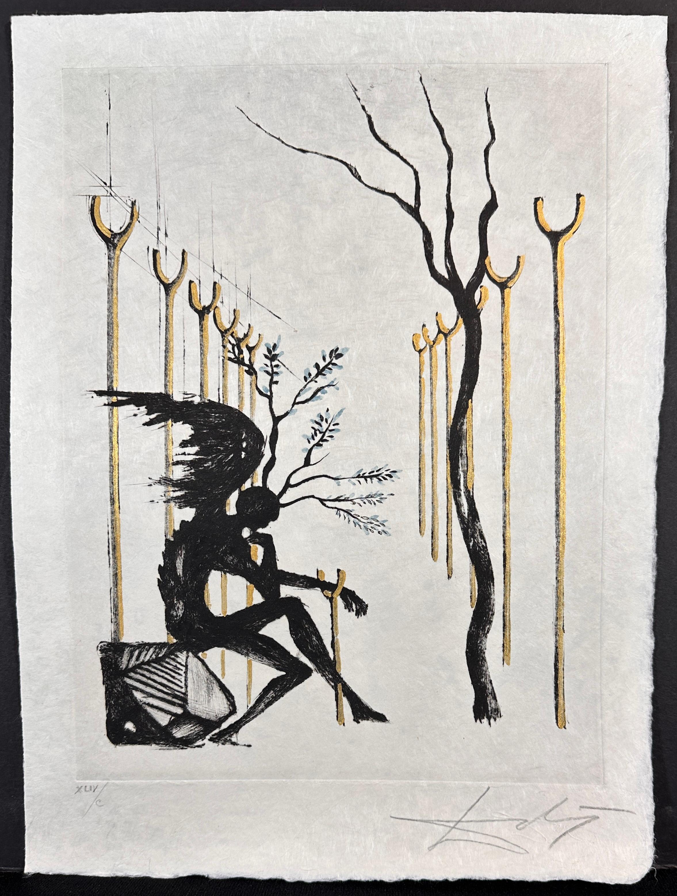 Figurative Print di Salvador Dalí - Le Vitrail