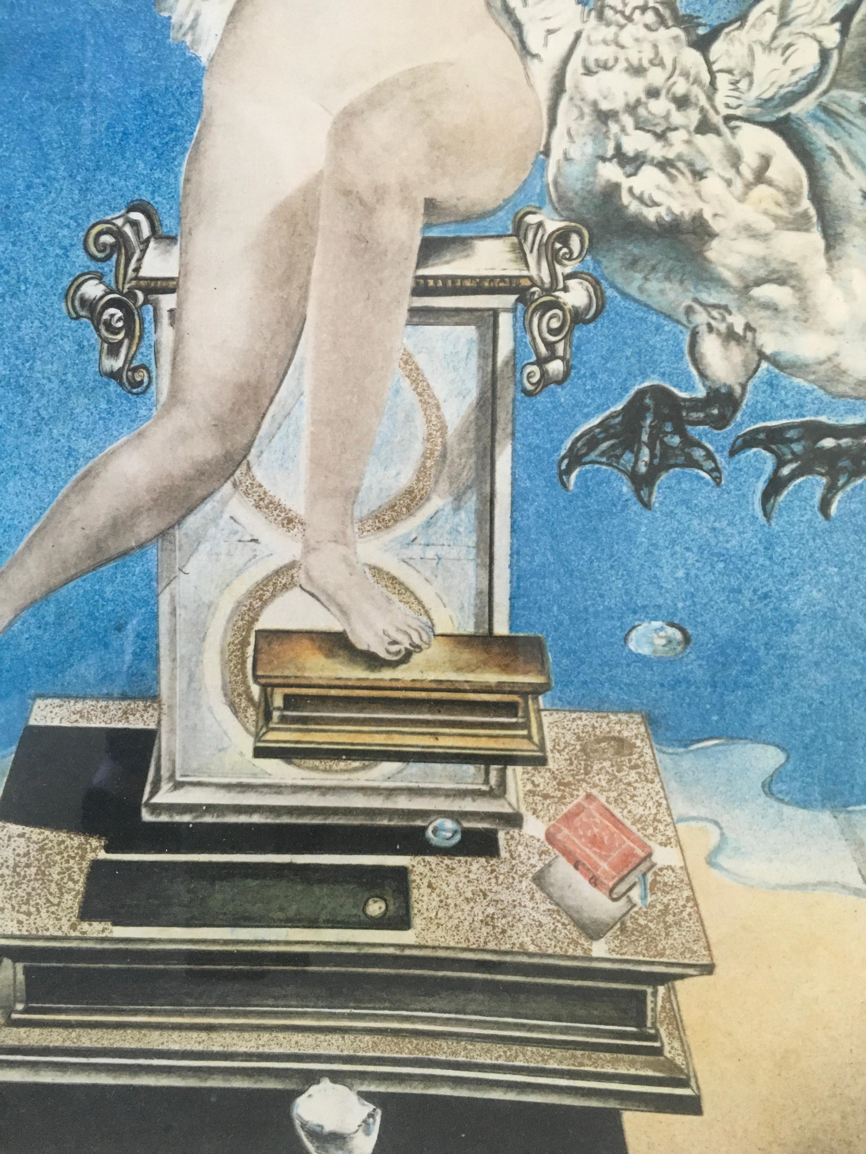 Leda Atomica, Lithograph Signed Numbered and Stamped For Sale 3