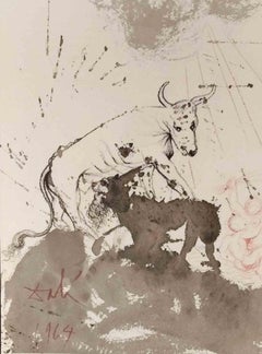 Leo Quasi Bos Comedens Paleas -  Lithographie - 1964