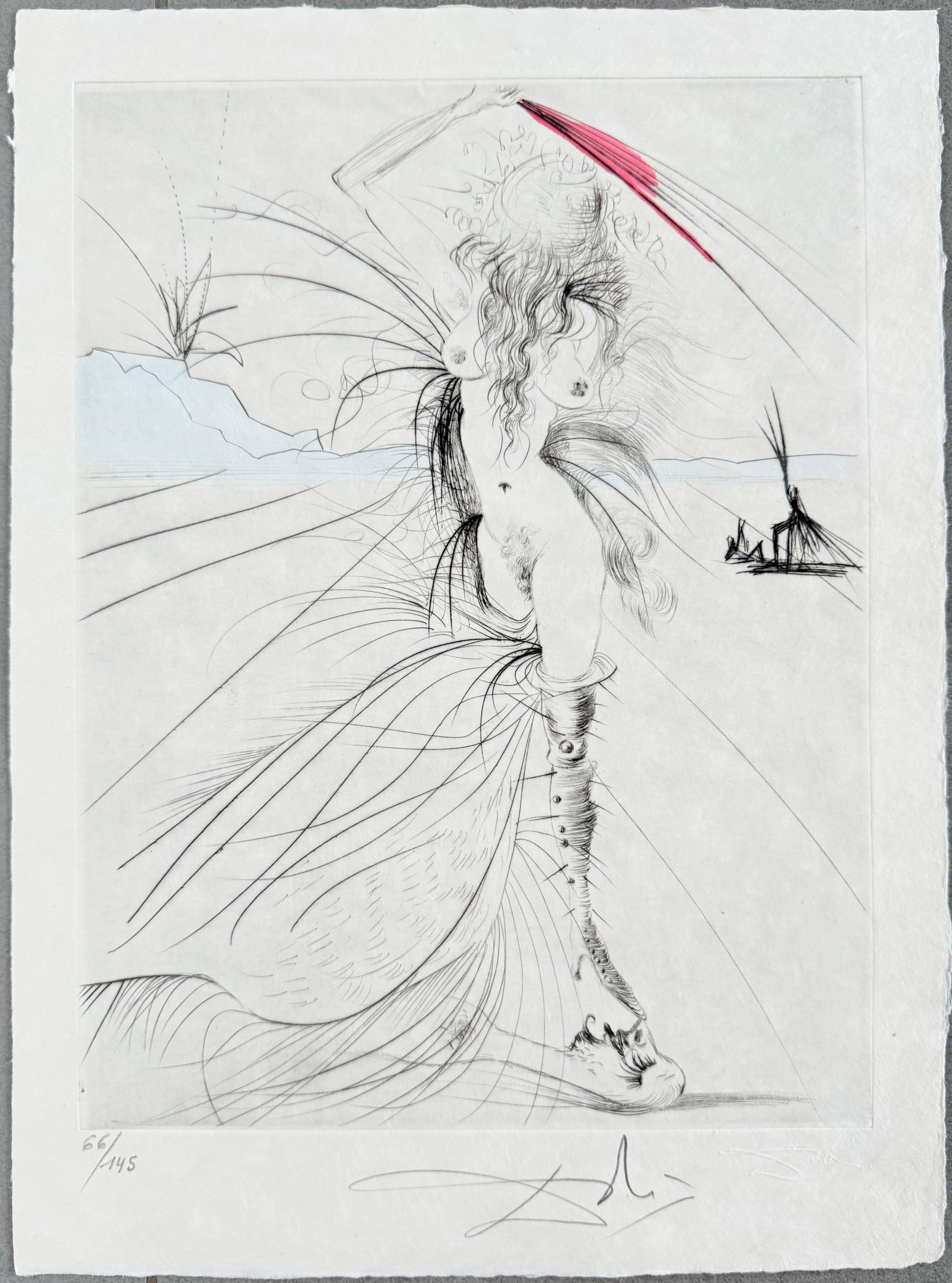 Les Aigrettes - Surrealist Print by Salvador Dalí