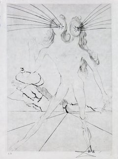 Les Amours de Cassandre Bicephale by Salvador Dali