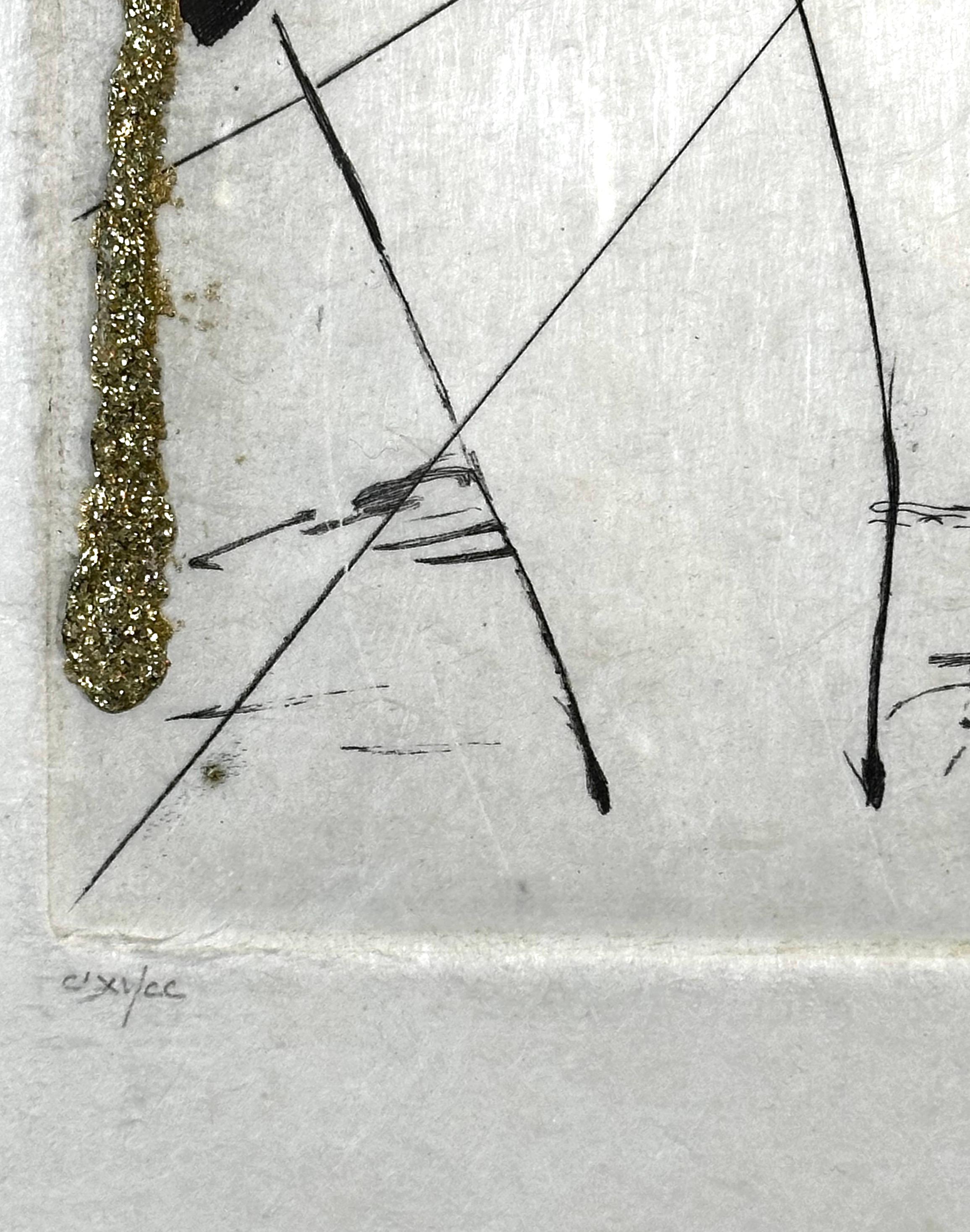 ARTISTE : Salvador Dali

TITRE : Les Amours Jaunes Good Fortune & Fortune

MOYEN : Gravure à l'eau-forte + paillettes d'or

SIGNÉ : Signé à la main 

NUMÉRO D'ÉDITION :  CLXII/CC

MESURES : 11