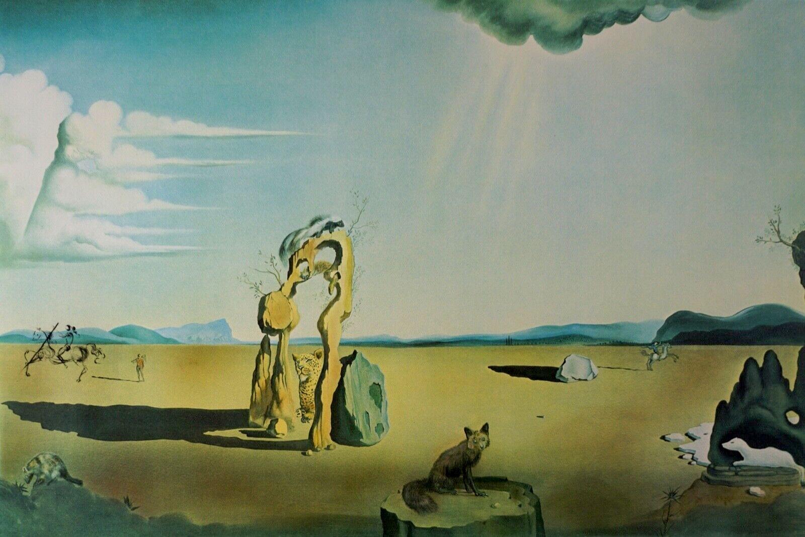 Les Betes Sauvages dans le Desert - Print by Salvador Dalí