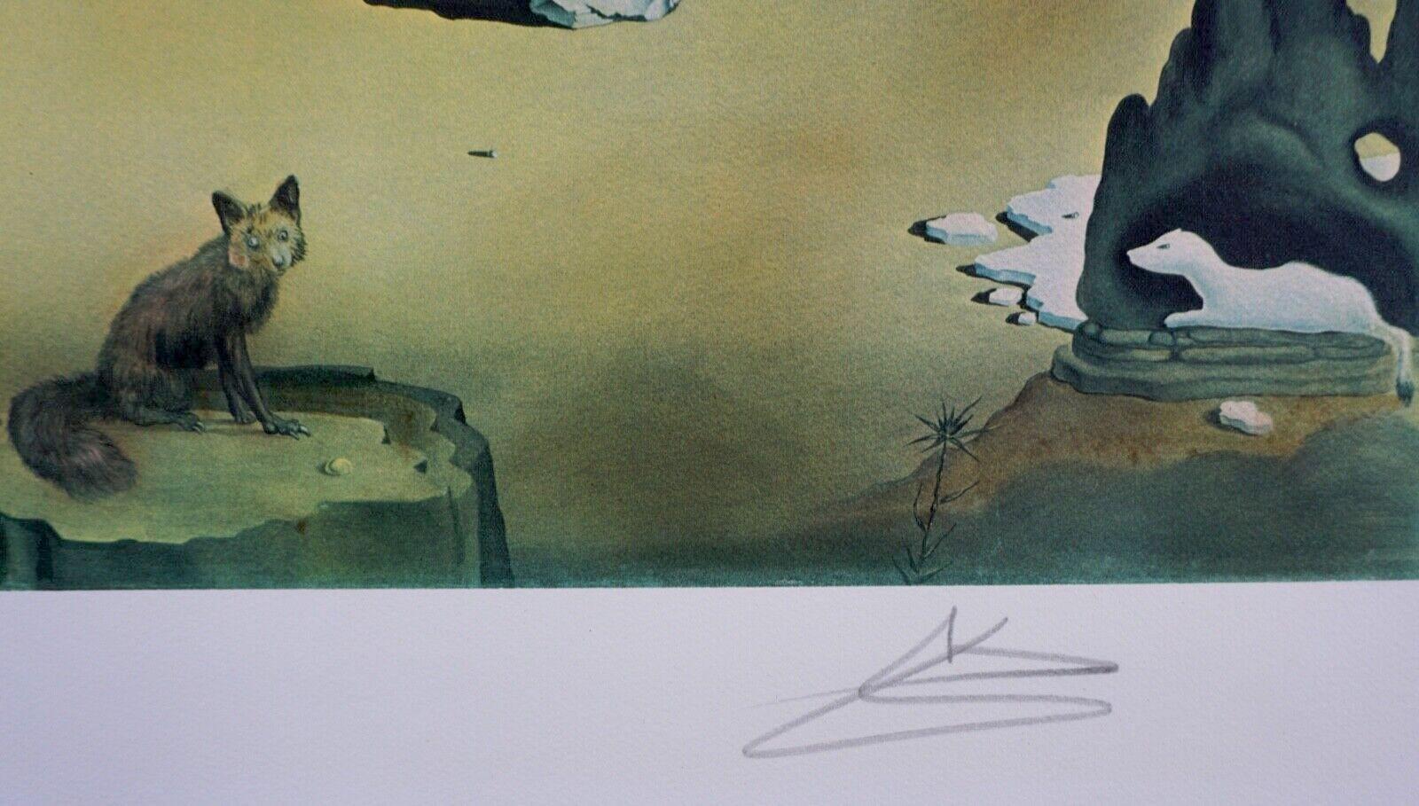 Les Betes Sauvages dans le Desert - Surrealist Print by Salvador Dalí