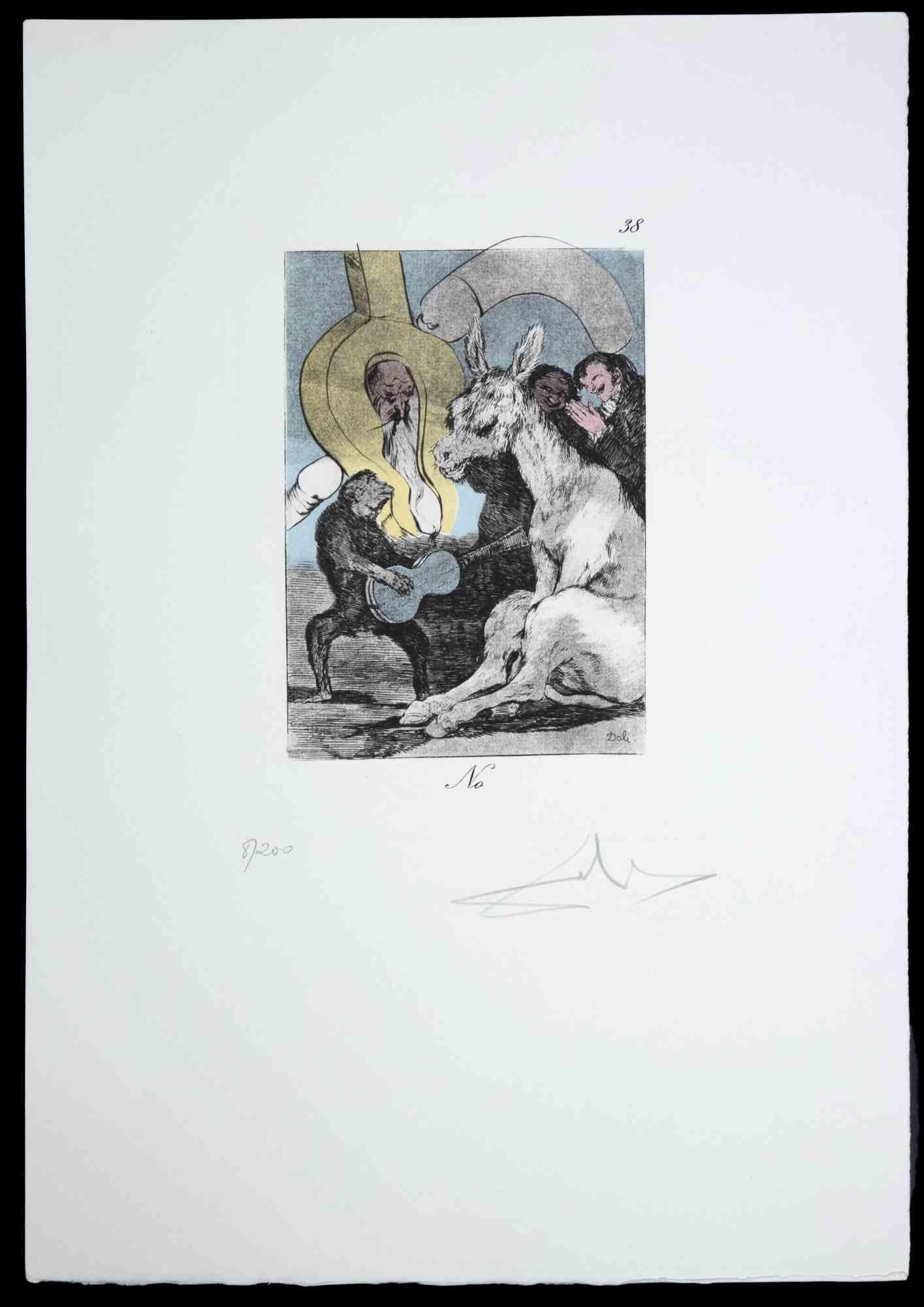 Salvador Dalí Animal Print - Les Caprices de Goya de Dalì - Salvador Dalì Attributed - 1977