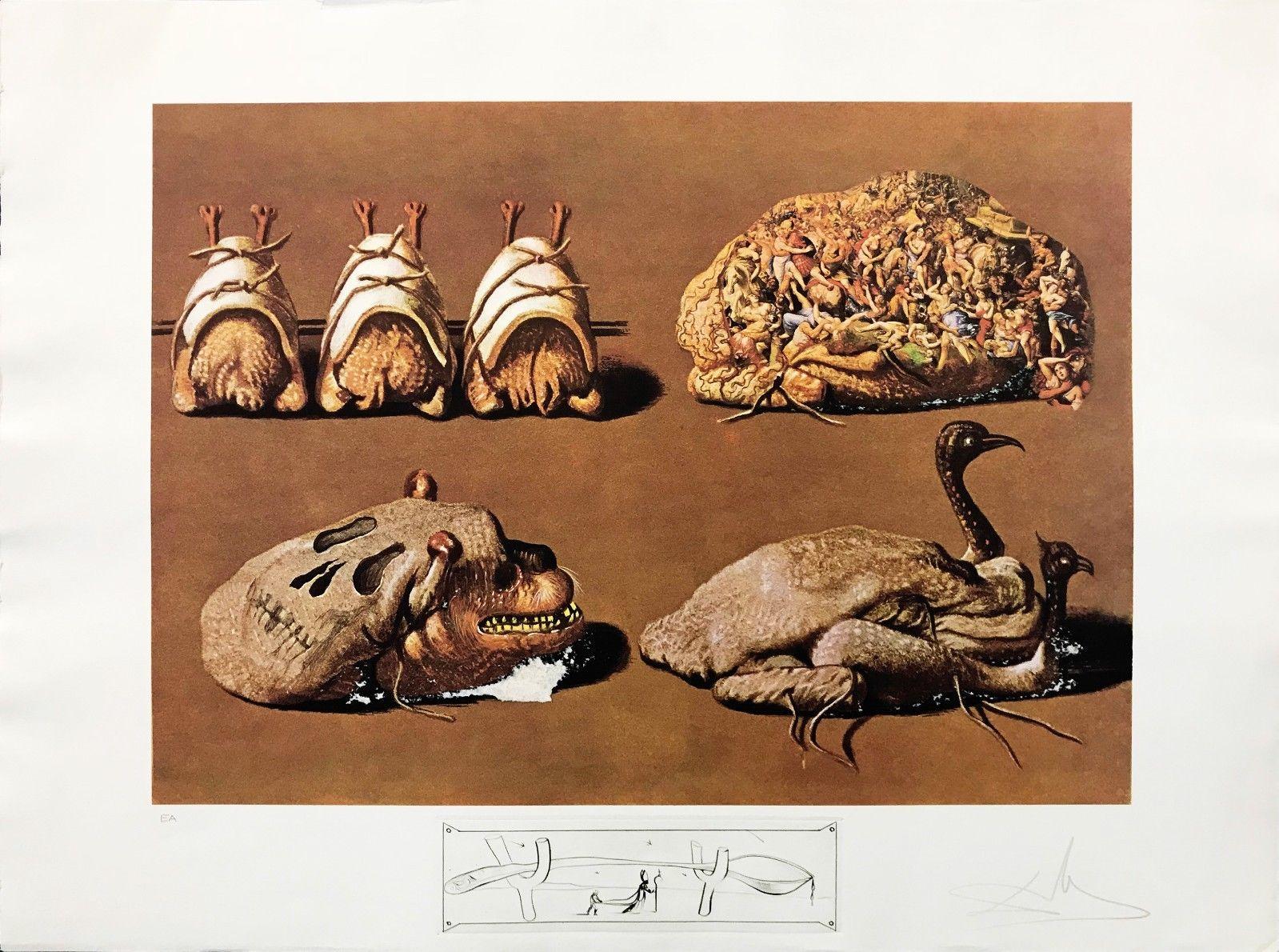 Salvador Dalí Figurative Print - LES CAPRICES PINCES PRINCIERS