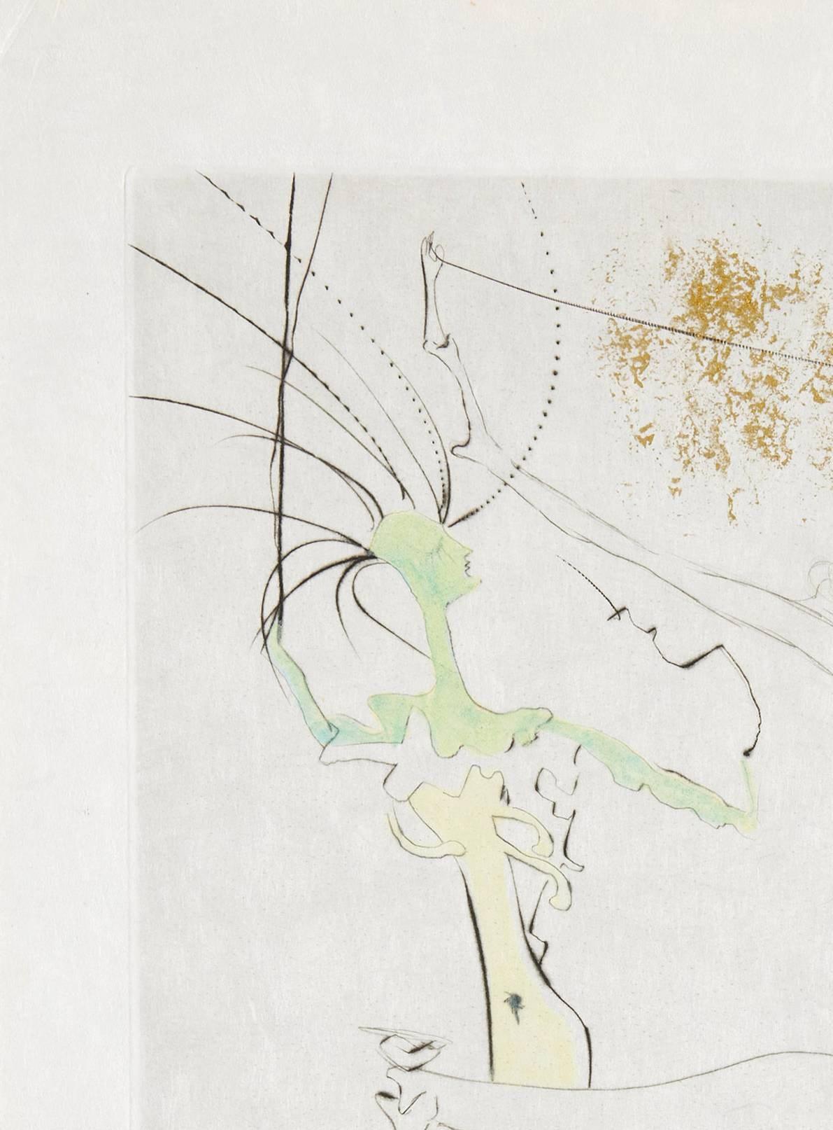 Les Fesses piquantes - Surrealist Print by Salvador Dalí