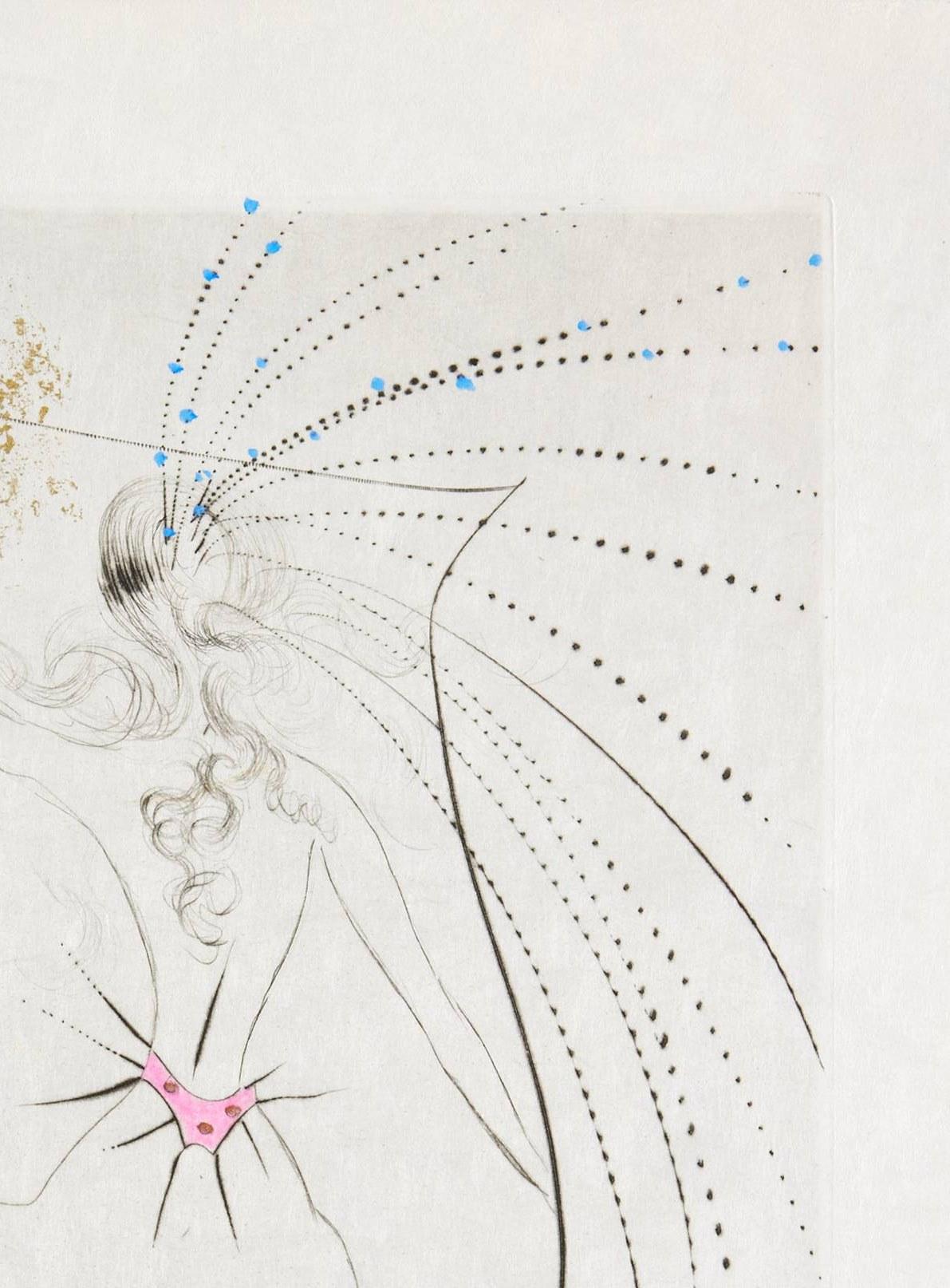 Les Fesses piquantes - Gray Print by Salvador Dalí