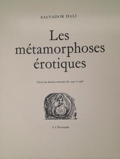 Les métamorphoses érotiques Livre de Portfolio rouge