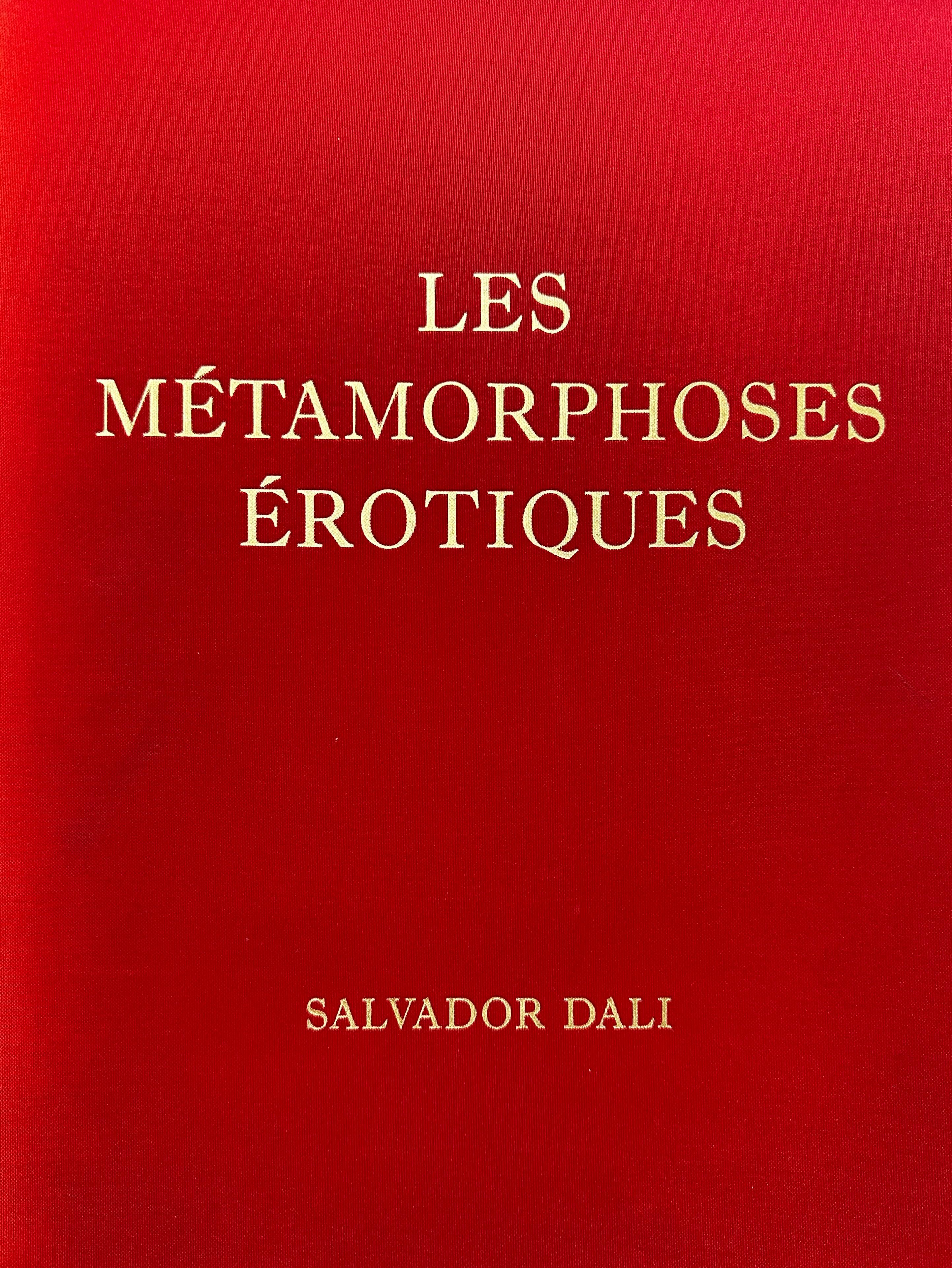 Figurative Print di Salvador Dalí - Les Metamorphoses Erotiques Libro Portfolio Rosso