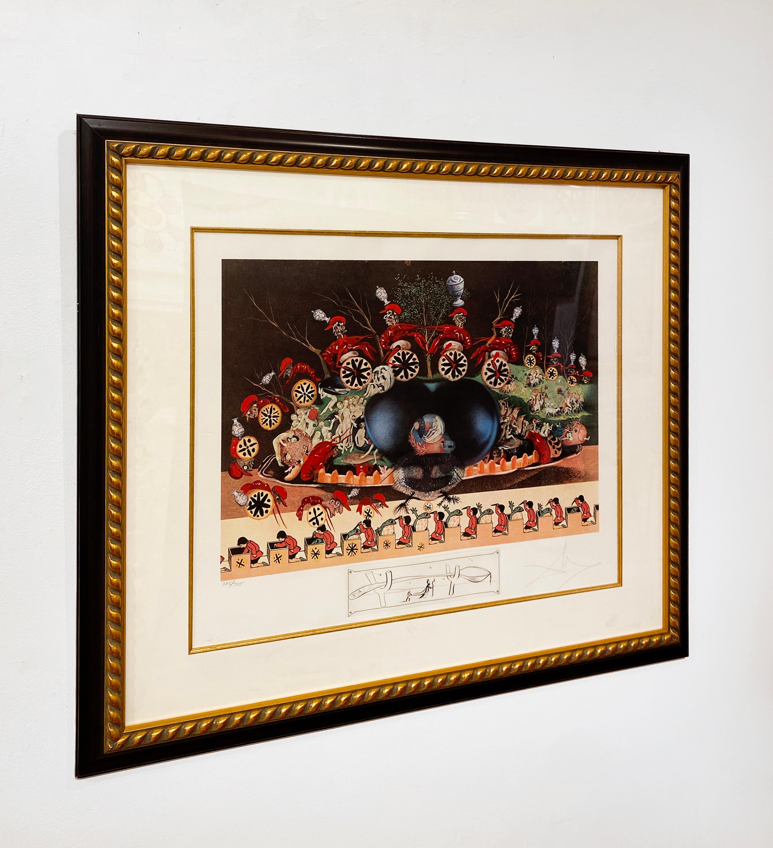 Artist:  Dali, Salvador
Title:  Les montres molles demi sommeil
Series:  Les Diners de Gala (Gala’s Dinners)
Date:  1975
Medium:  Photolithograph
Unframed Dimensions: 18.9