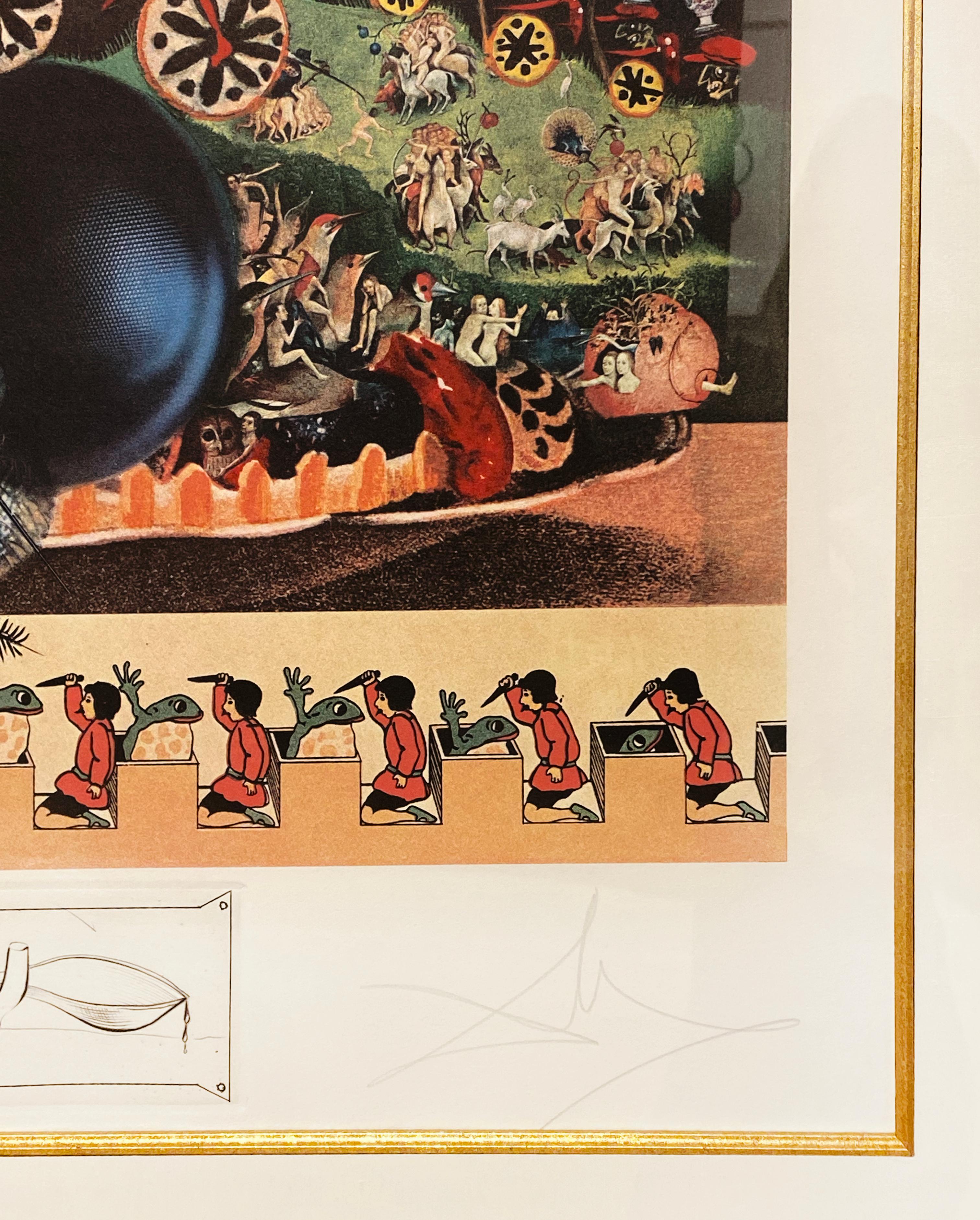 Les Montres Molles Demi Sommeil - Surrealist Print by Salvador Dalí