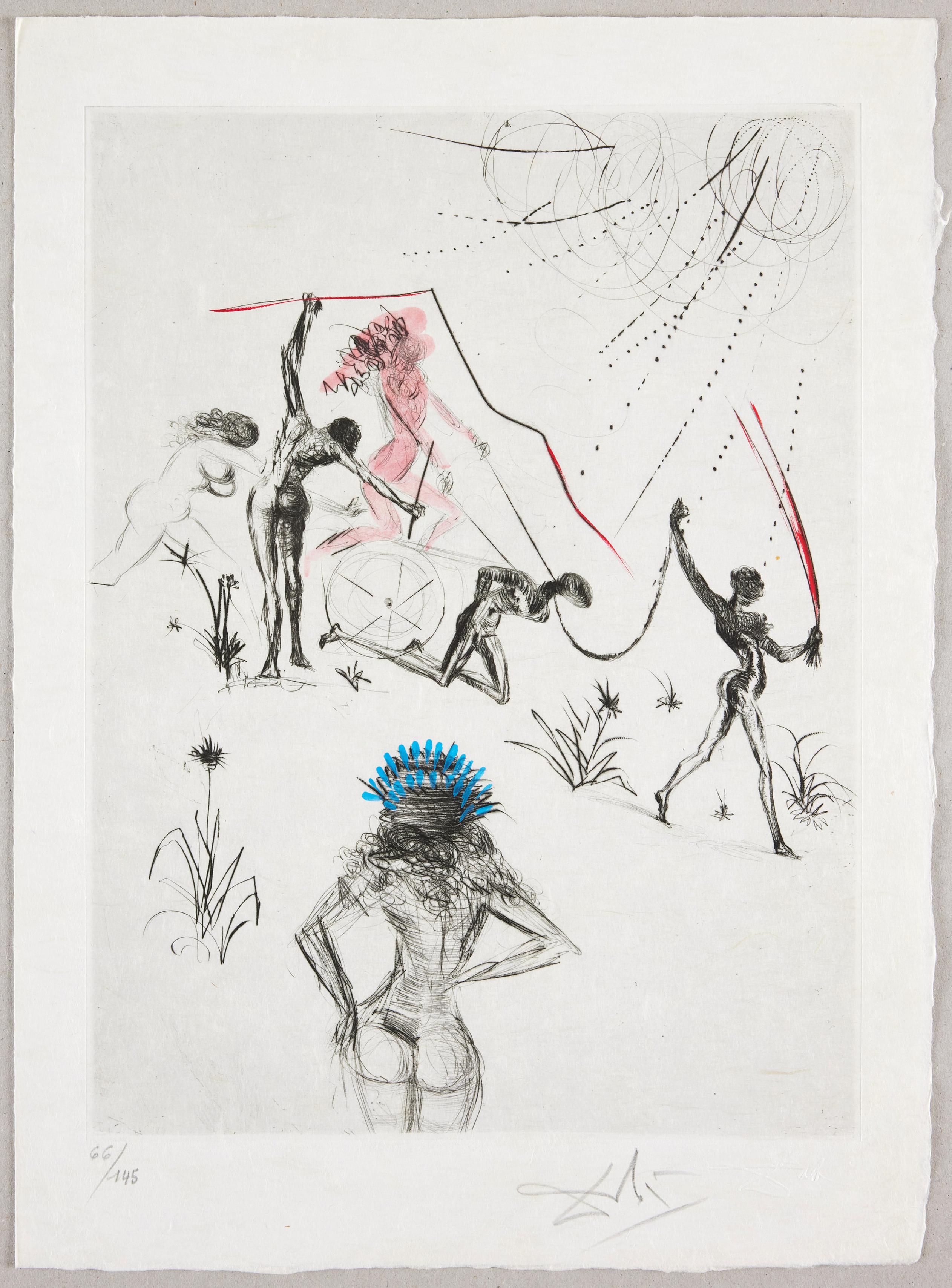 Les Négresses - Surrealist Print by Salvador Dalí