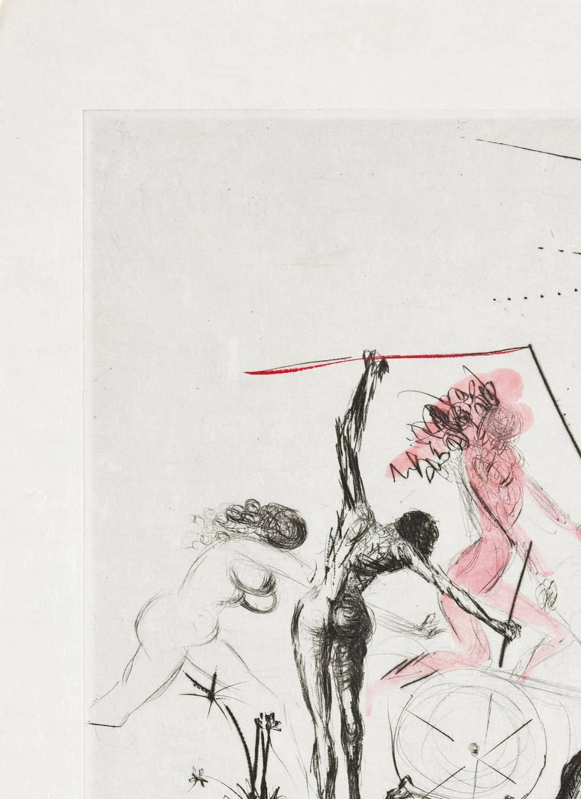 Les Négresses - Gray Print by Salvador Dalí