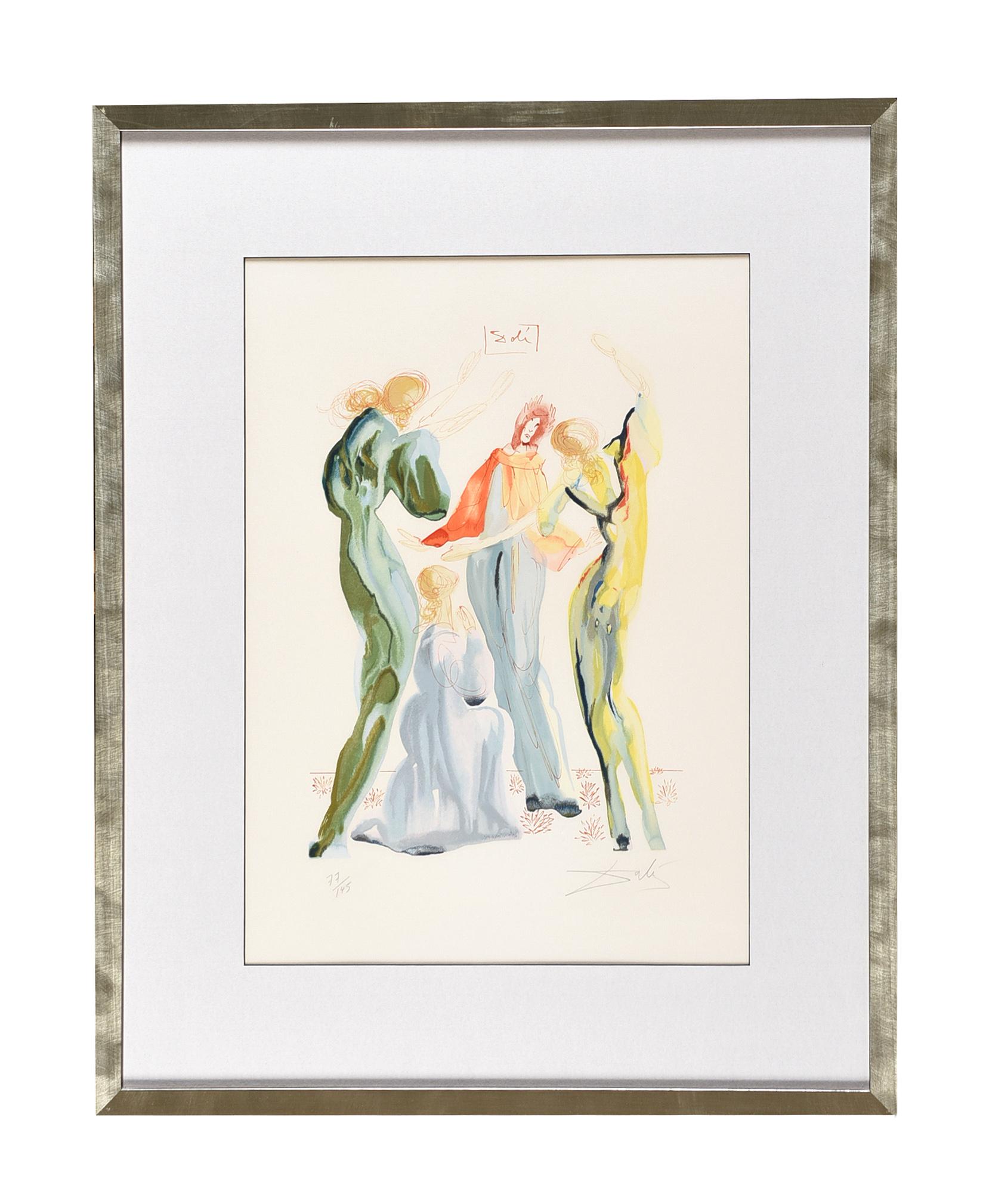 Les Servantes, or “Faith Hope Love”  - Print by Salvador Dalí
