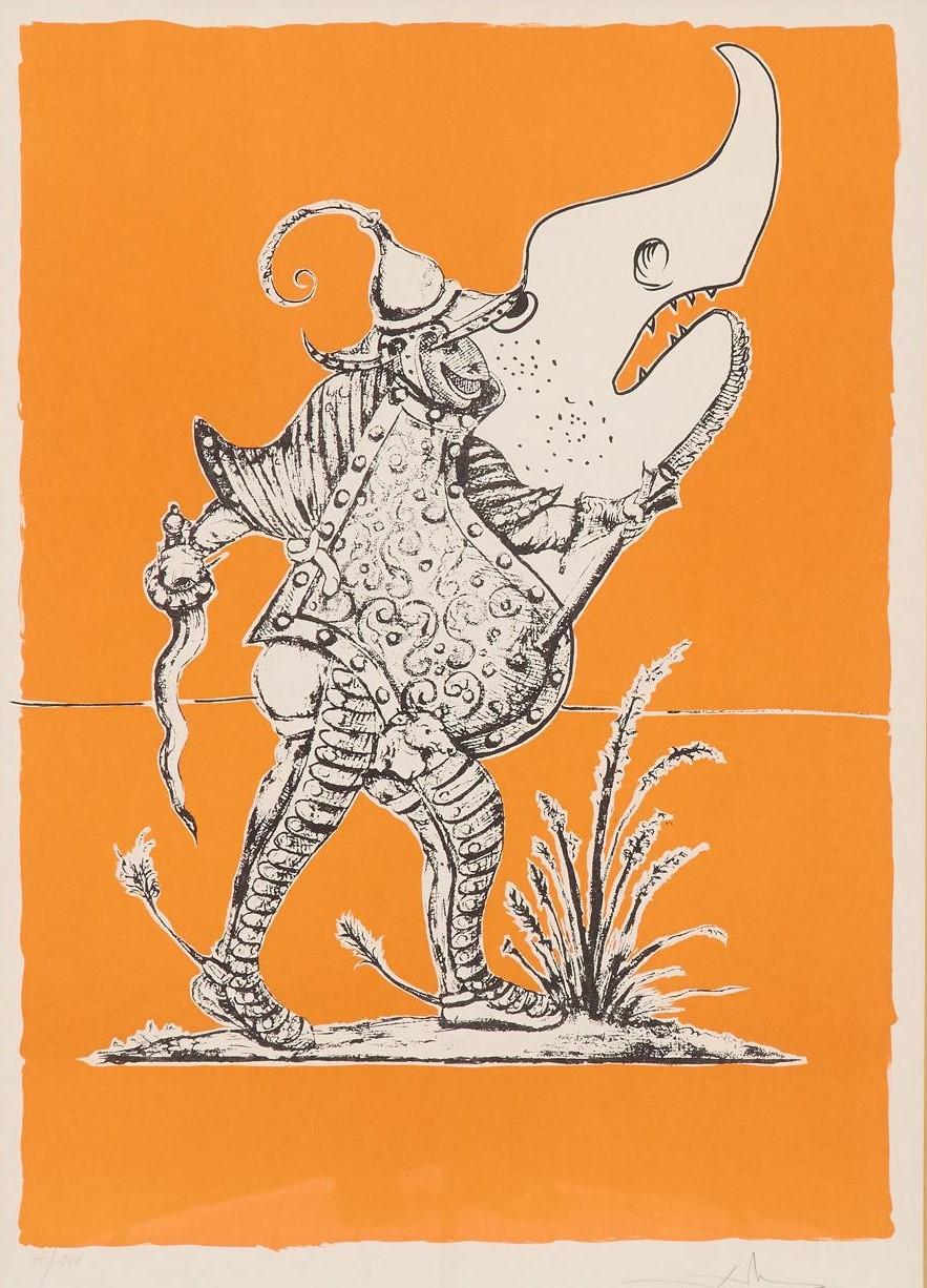 Les Songes Drolatiques de Pantagruel Lithographie, surréaliste, années 1970