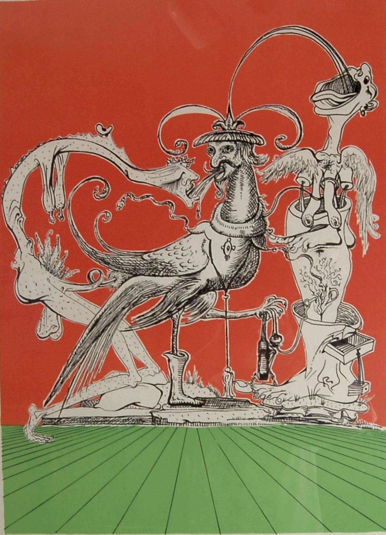 Die Lieder der Drolatiker von Pantagruel – Print von Salvador Dalí