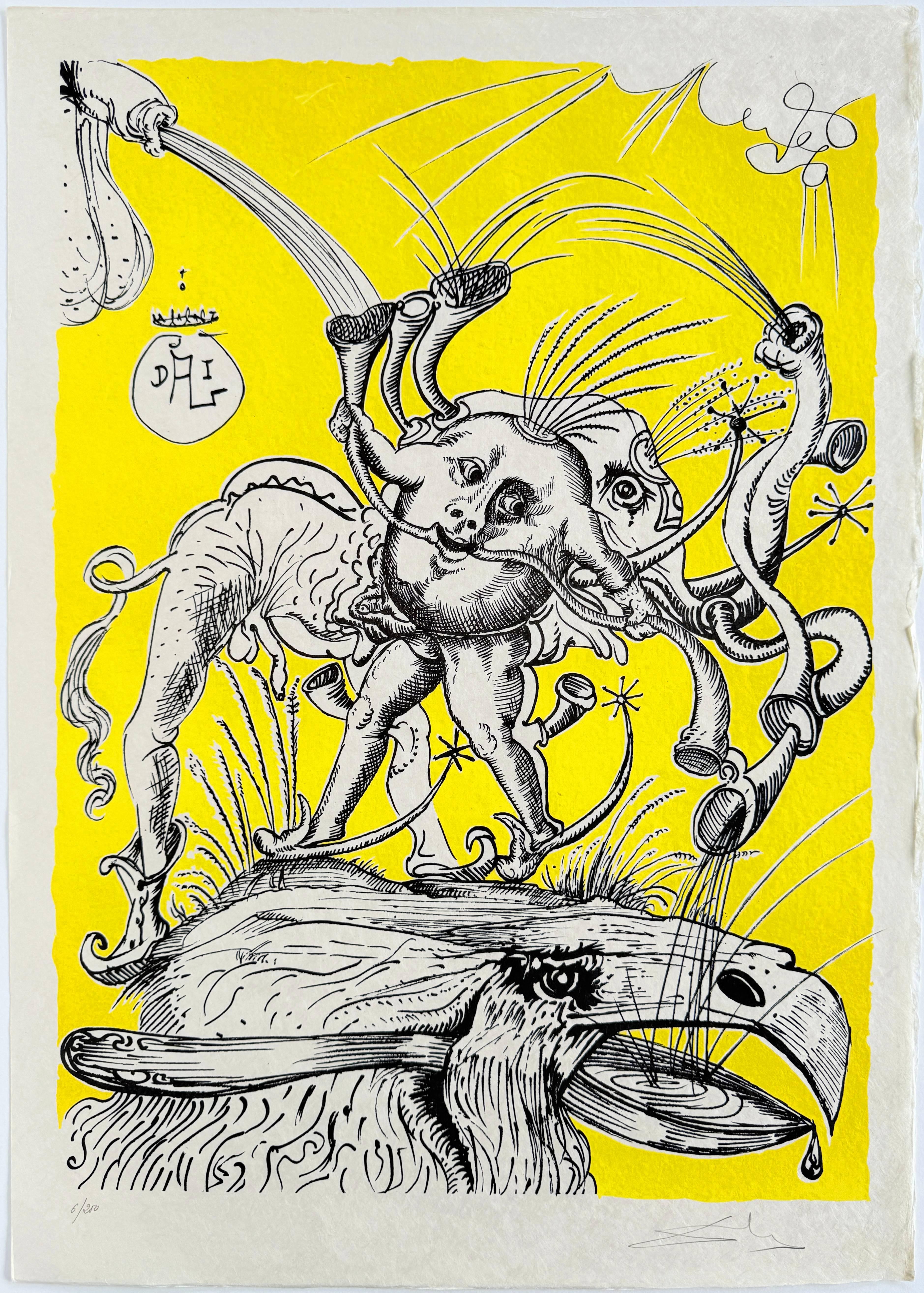 Le canzoni drastiche di Pantagruel, piano II - Print di Salvador Dalí