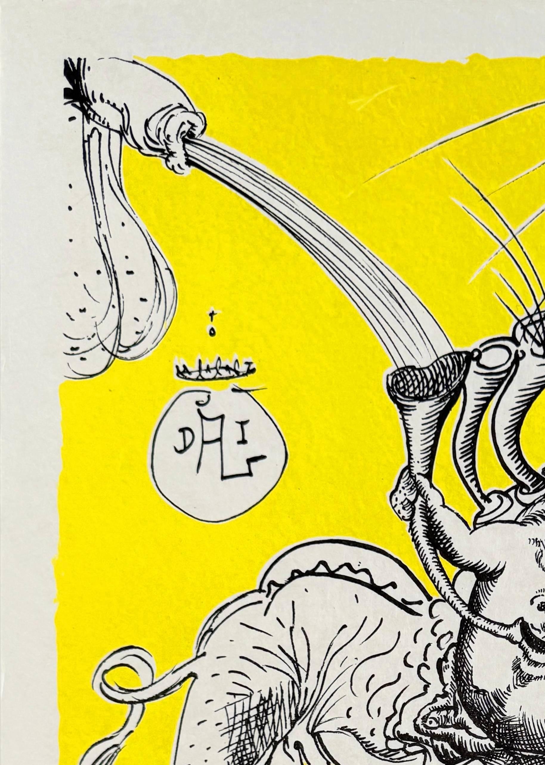Le canzoni drastiche di Pantagruel, piano II - Print Surrealismo di Salvador Dalí