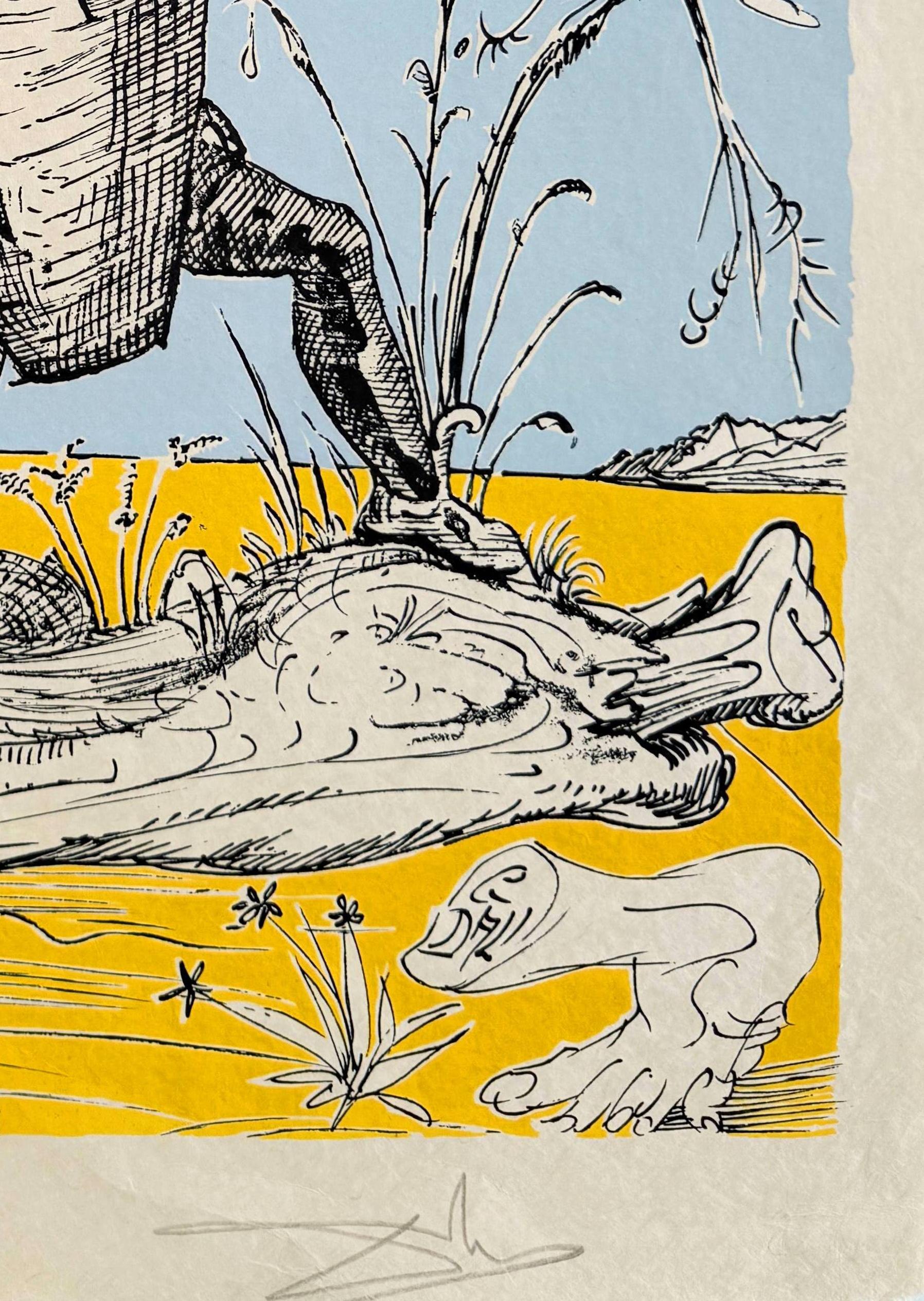 Les Songes Drôlatiques de Pantagruel, Planche V - Print Surrealista de Salvador Dalí