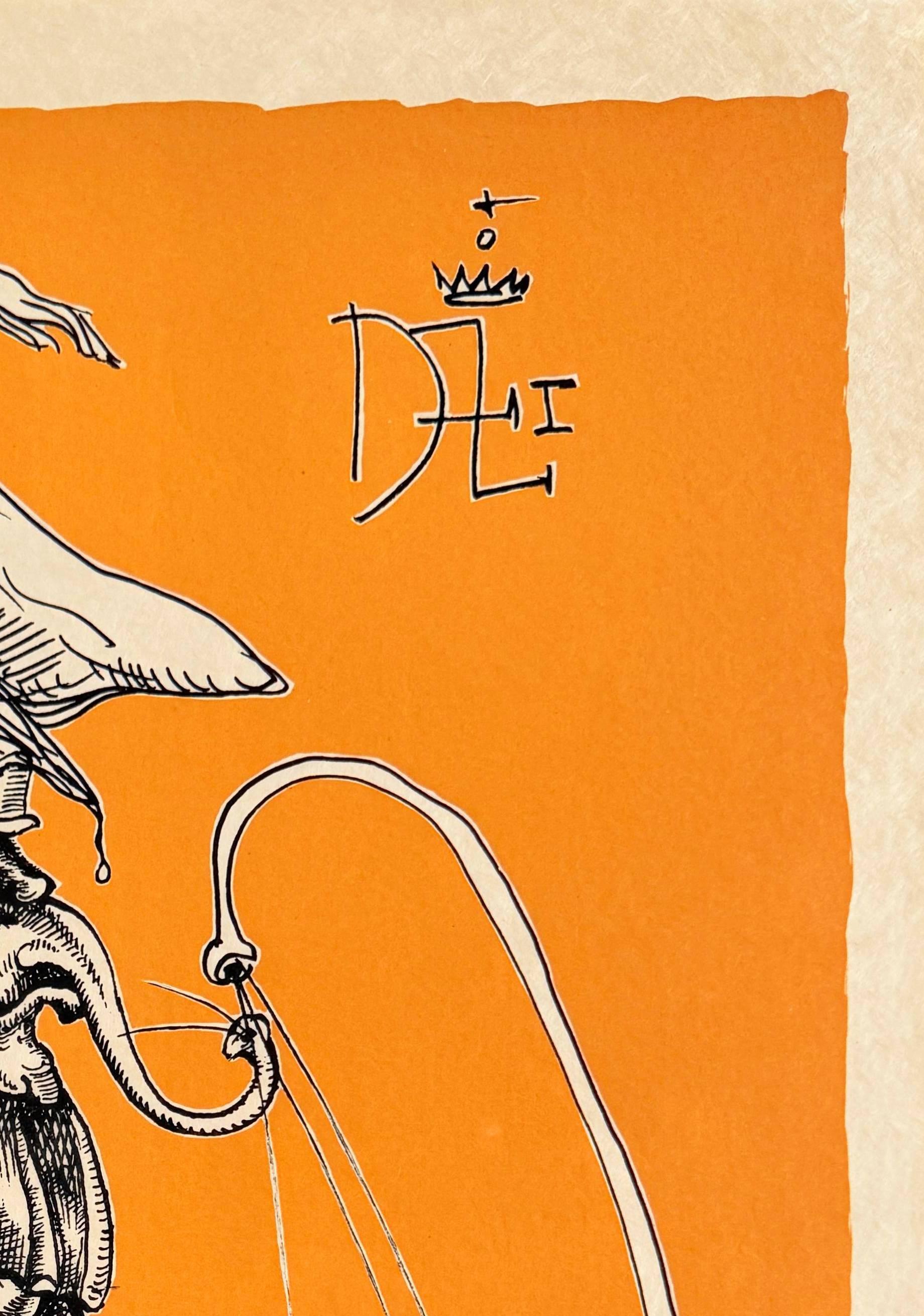 Les Songes Drôlatiques de Pantagruel, Planche VII - Orange Print par Salvador Dalí