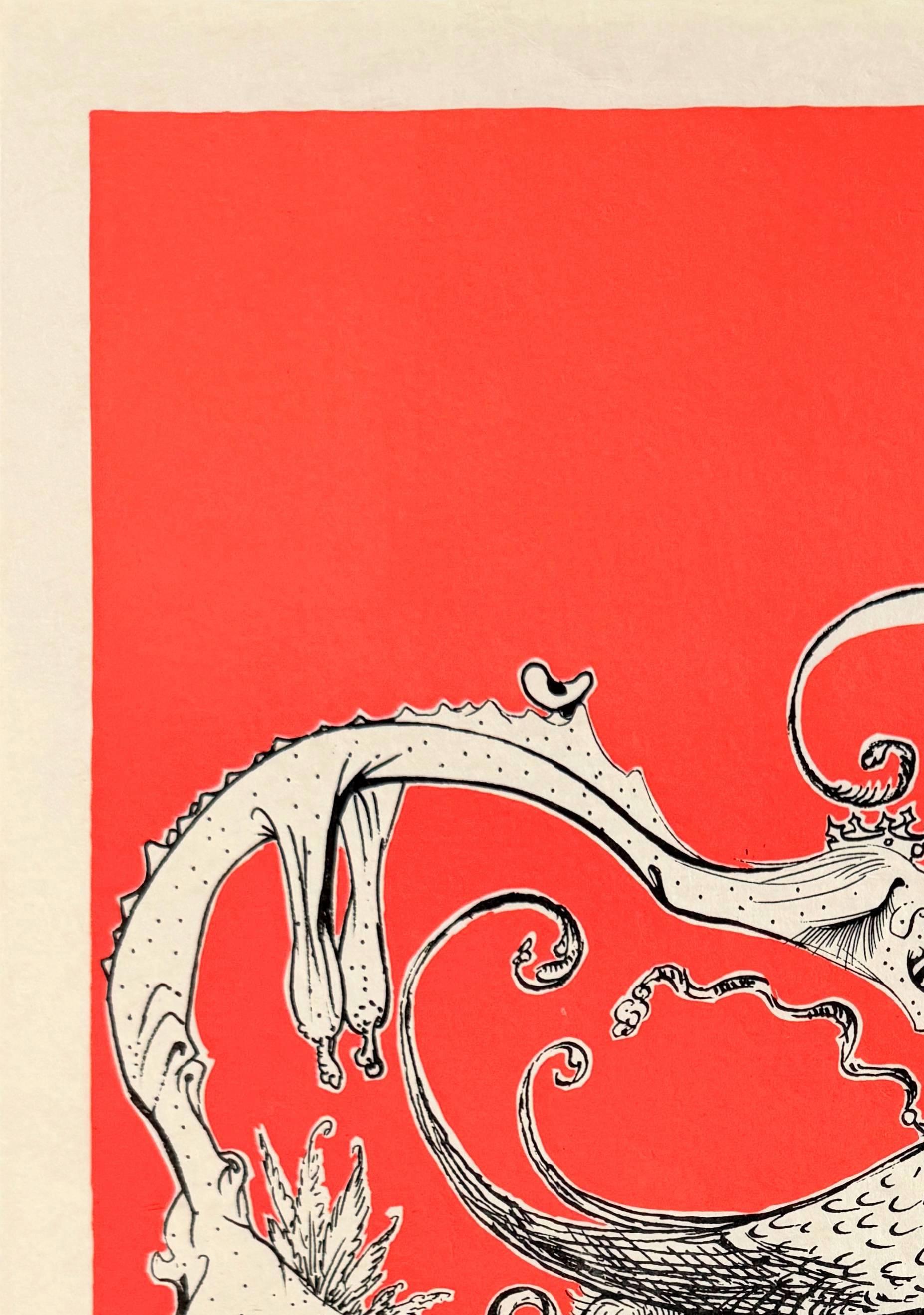 Le canzoni drastiche di Pantagruel, piano VIII - Print Surrealismo di Salvador Dalí
