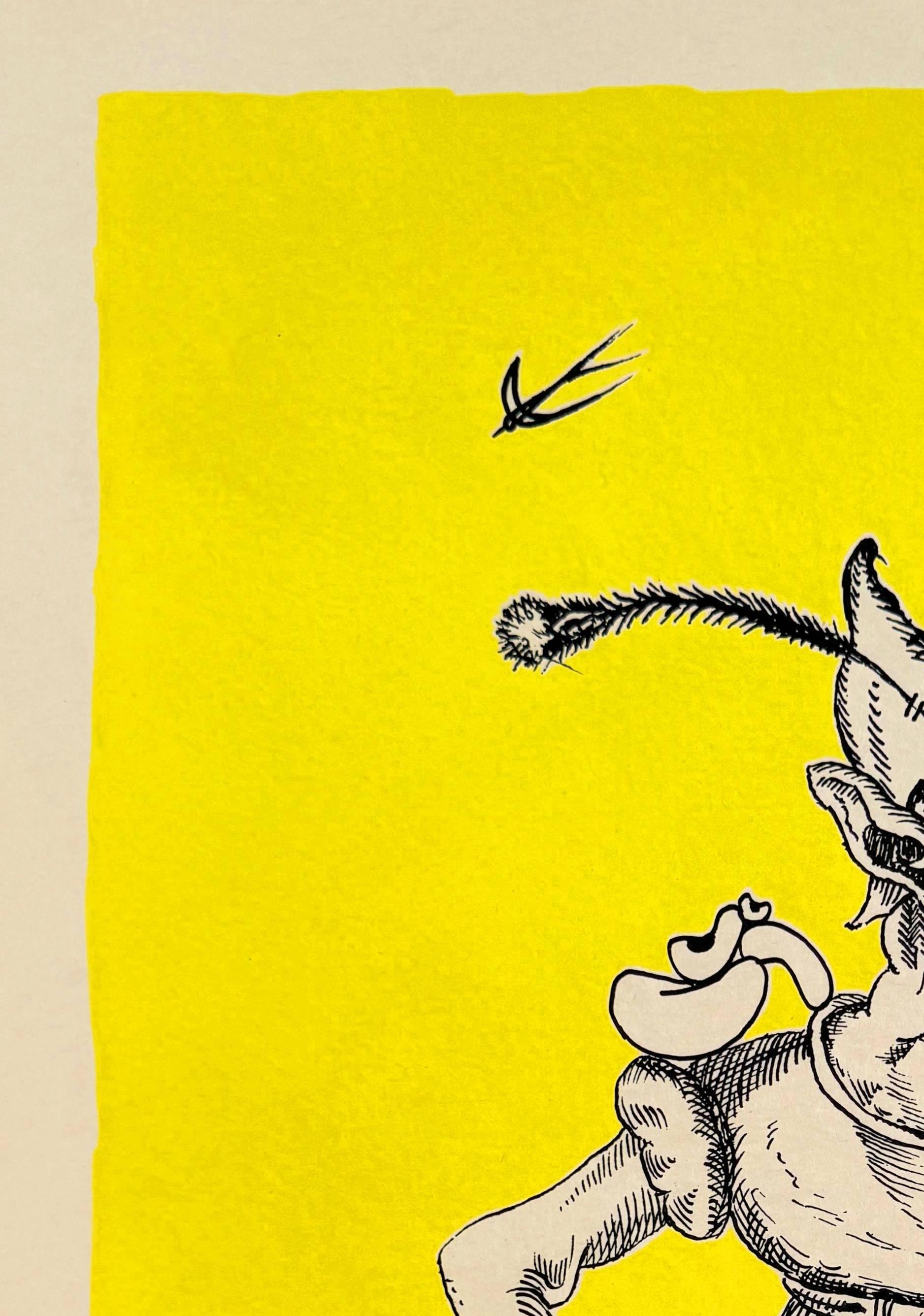Le canzoni drastiche di Pantagruel, piano X - Print Surrealismo di Salvador Dalí