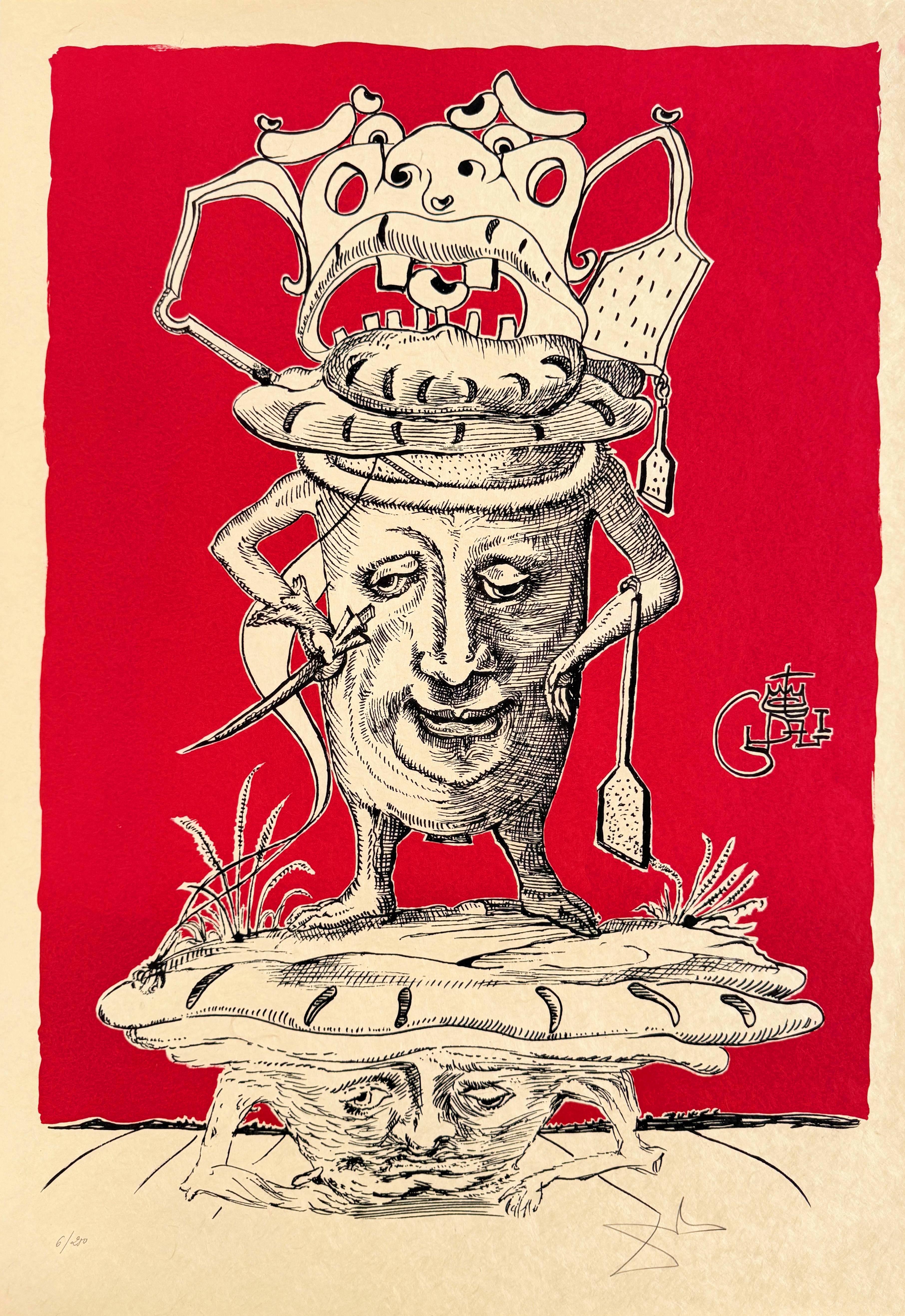 Print di Salvador Dalí - Le canzoni drastiche di Pantagruel, piano XII