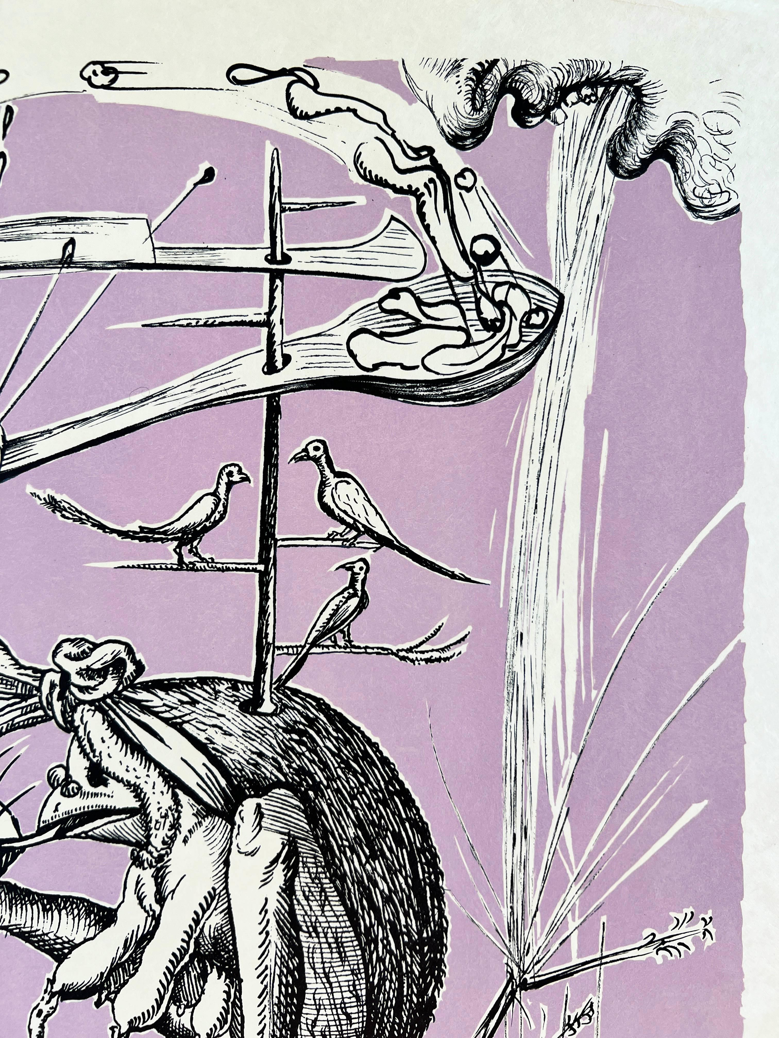 Salvador Dalí (1904-1989) - Las Canciones Drôlatiques de Pantagruel, Plancha XIII

Litografía de 1973.

Edición 10/250 en papel Japón.

Dimensiones de la obra: 76 x 56 cm

Editorial: Carpentier.

Impreso por Atelier Grapholith.

La obra está en