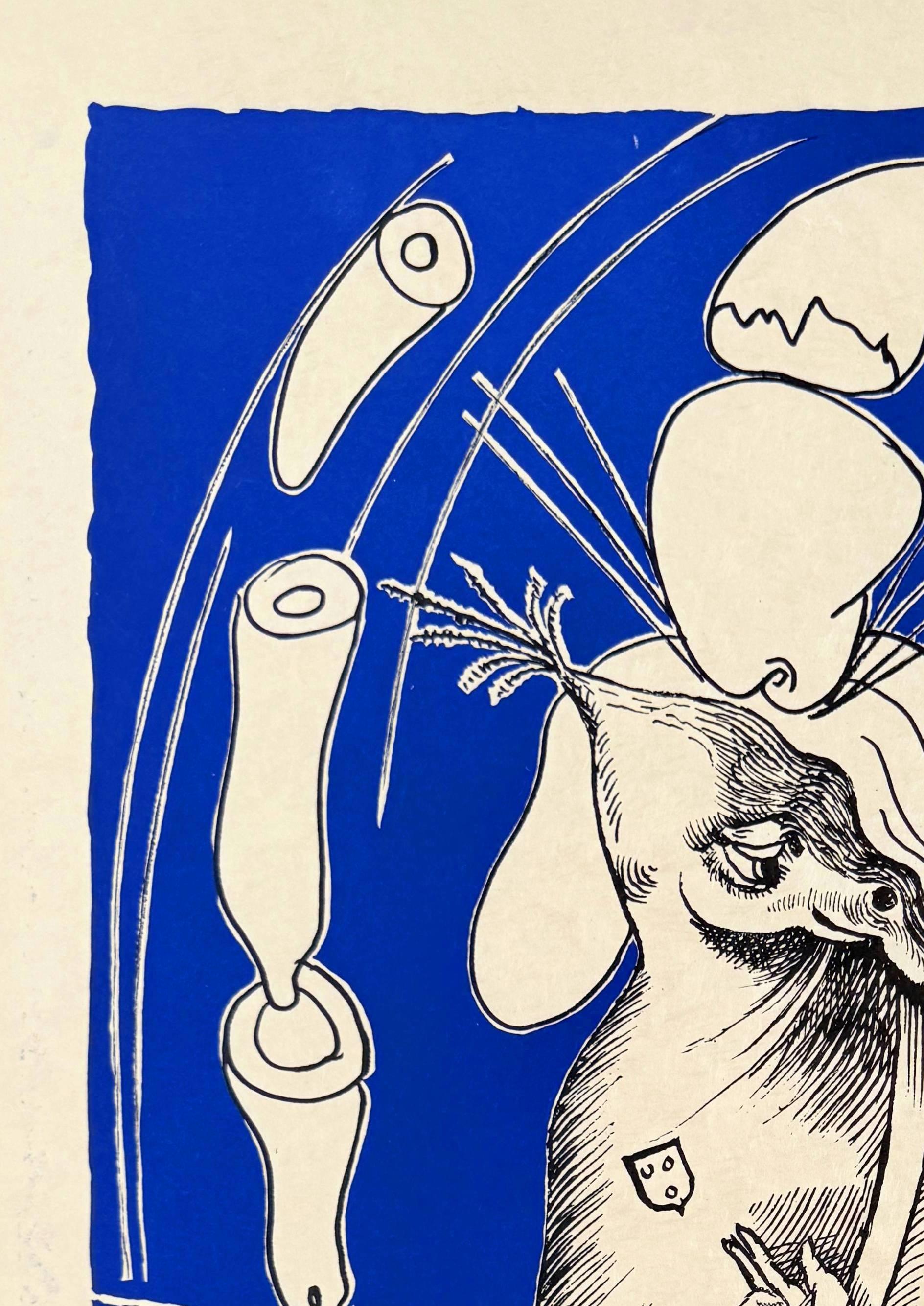 Les Songes Drôlatiques de Pantagruel, Planche XVI - Surréalisme Print par Salvador Dalí